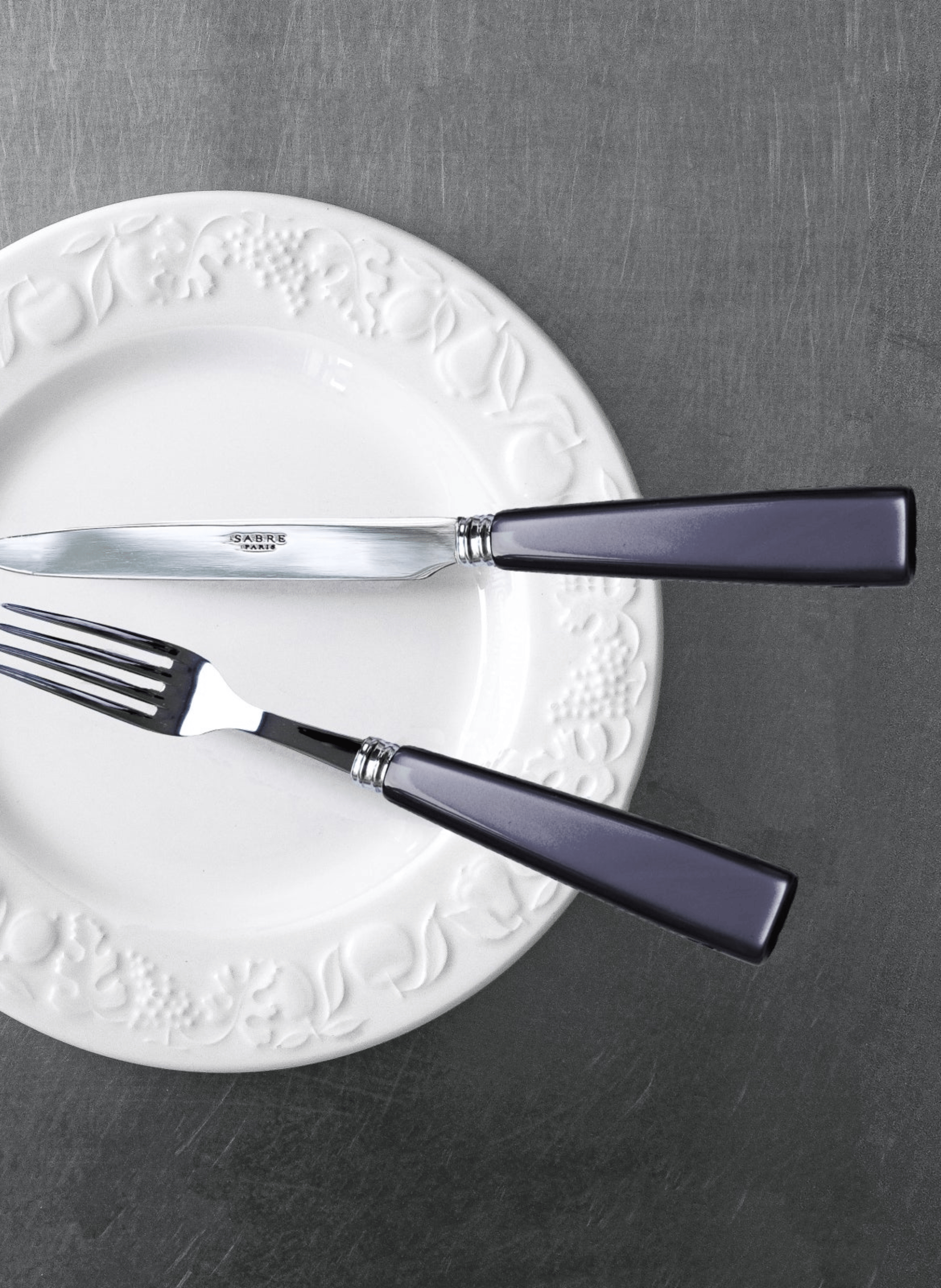 Set de 4 couverts de table, icône SABRE PARIS Gris