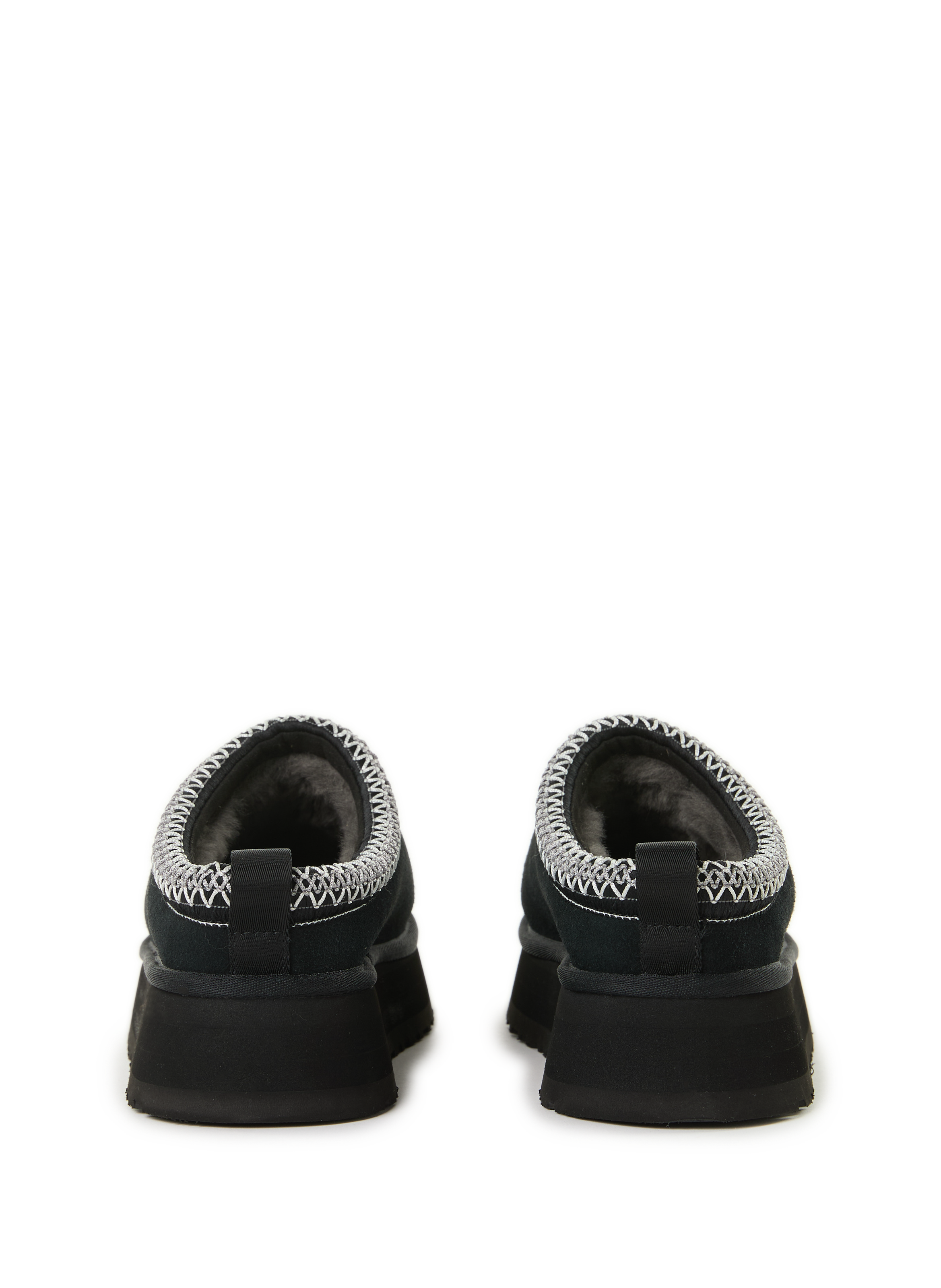 Mixed leather slippers UGG Black