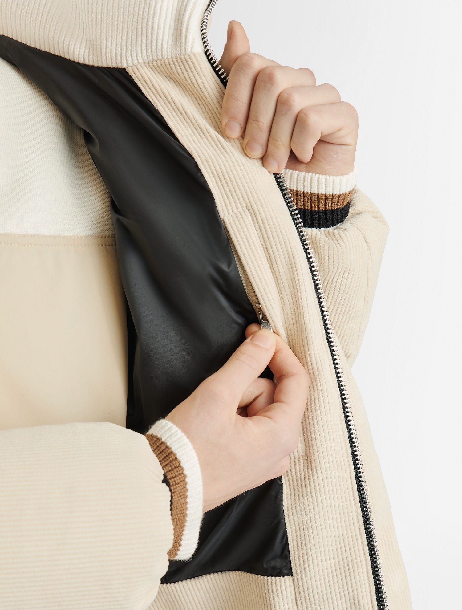 Doudoune atila velvet col montant coupe oversize FUSALP Jaune