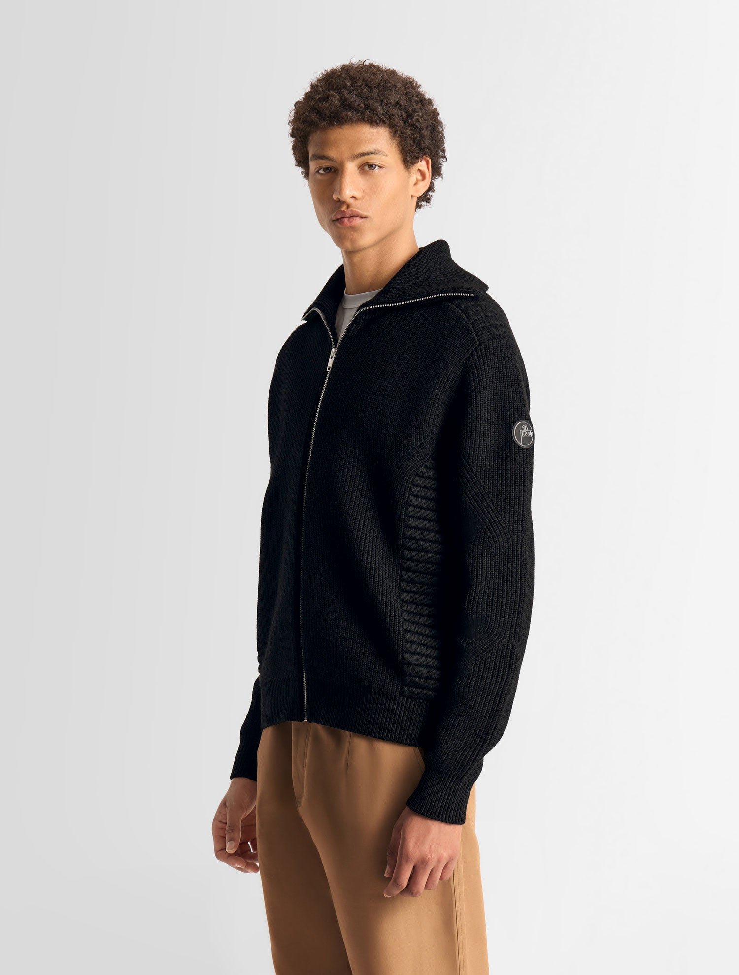 Pull vianor col montant coupe regular FUSALP Noir
