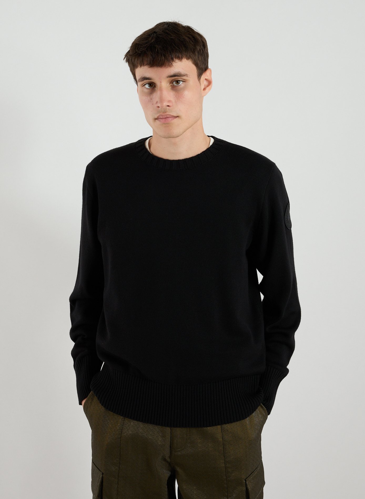 CANADA GOOSE  Round-neck wool jumper Grey
