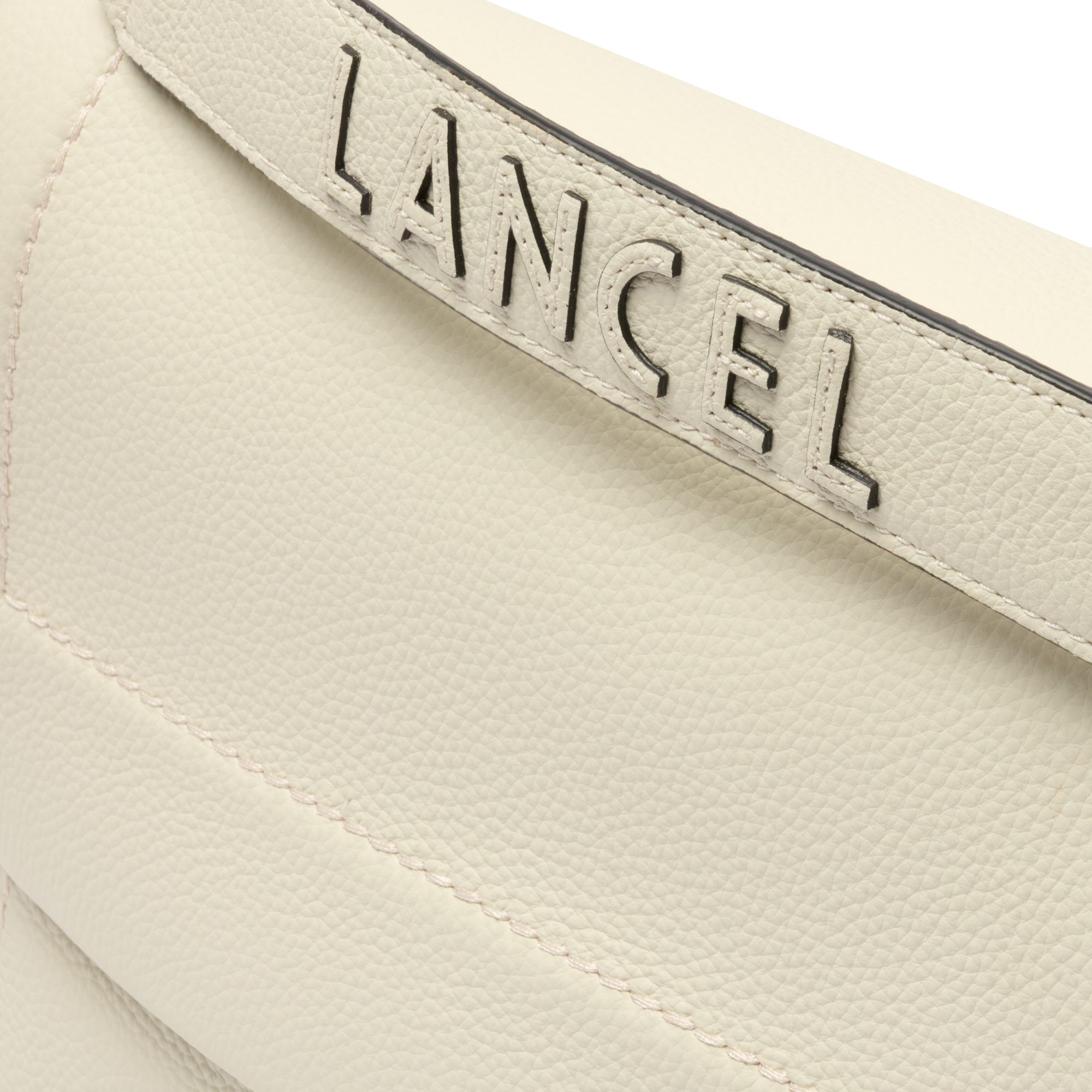 Sac rabat l ninon soft de lancel en cuir LANCEL Blanc
