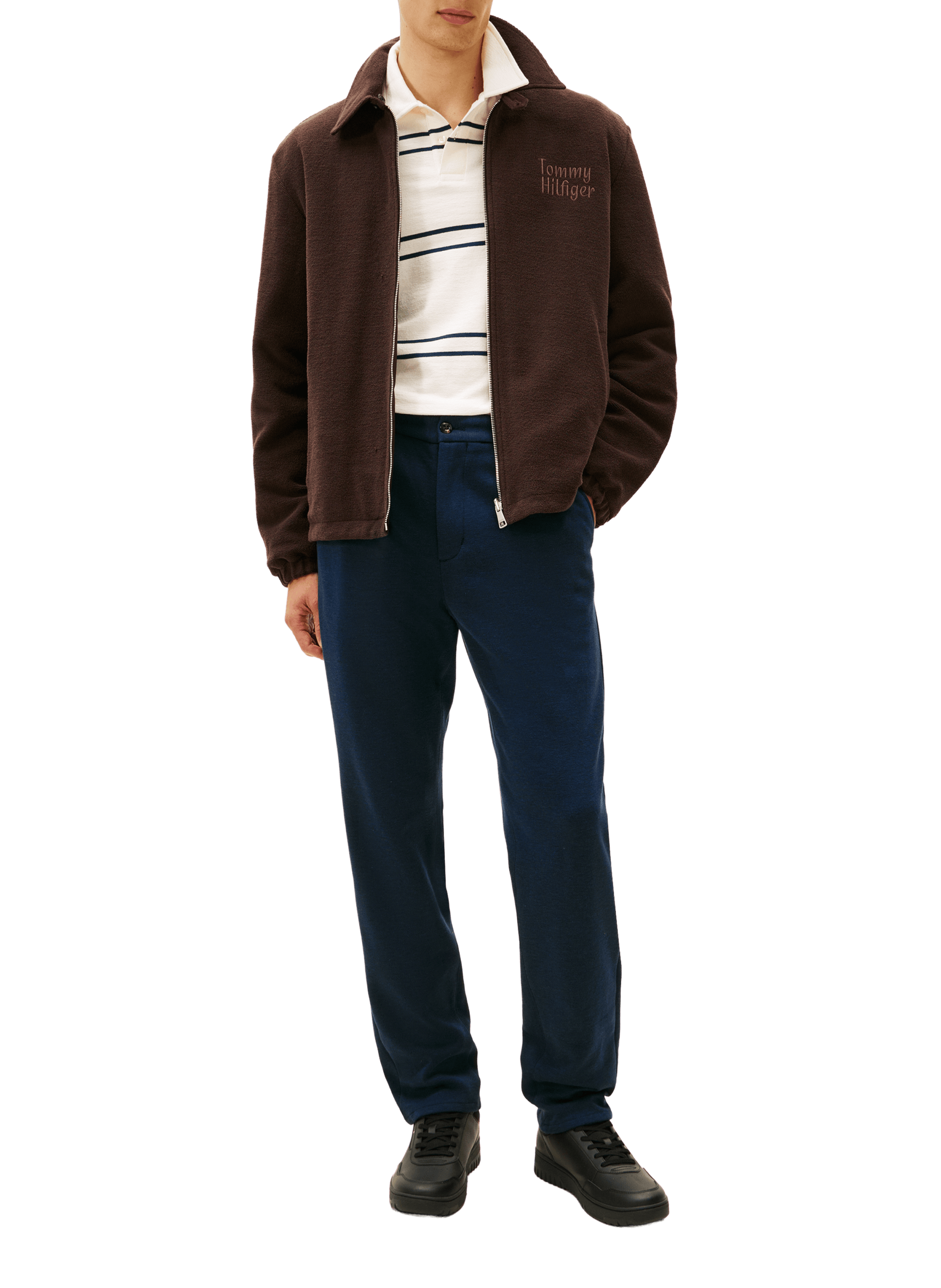 Cowhide Blend Sneakers TOMMY HILFIGER Black