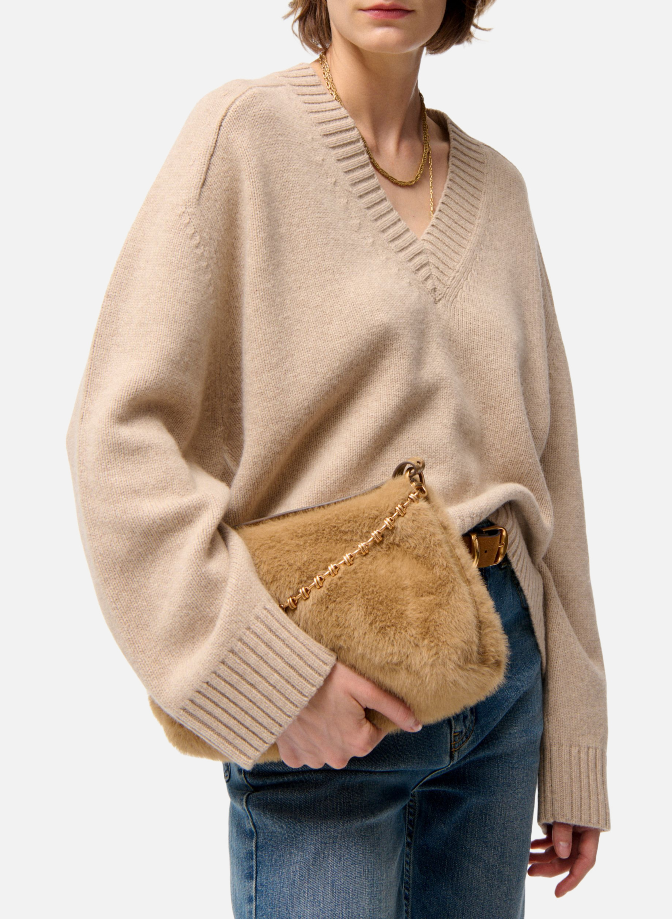 Pochette daily chain VANESSA BRUNO Beige