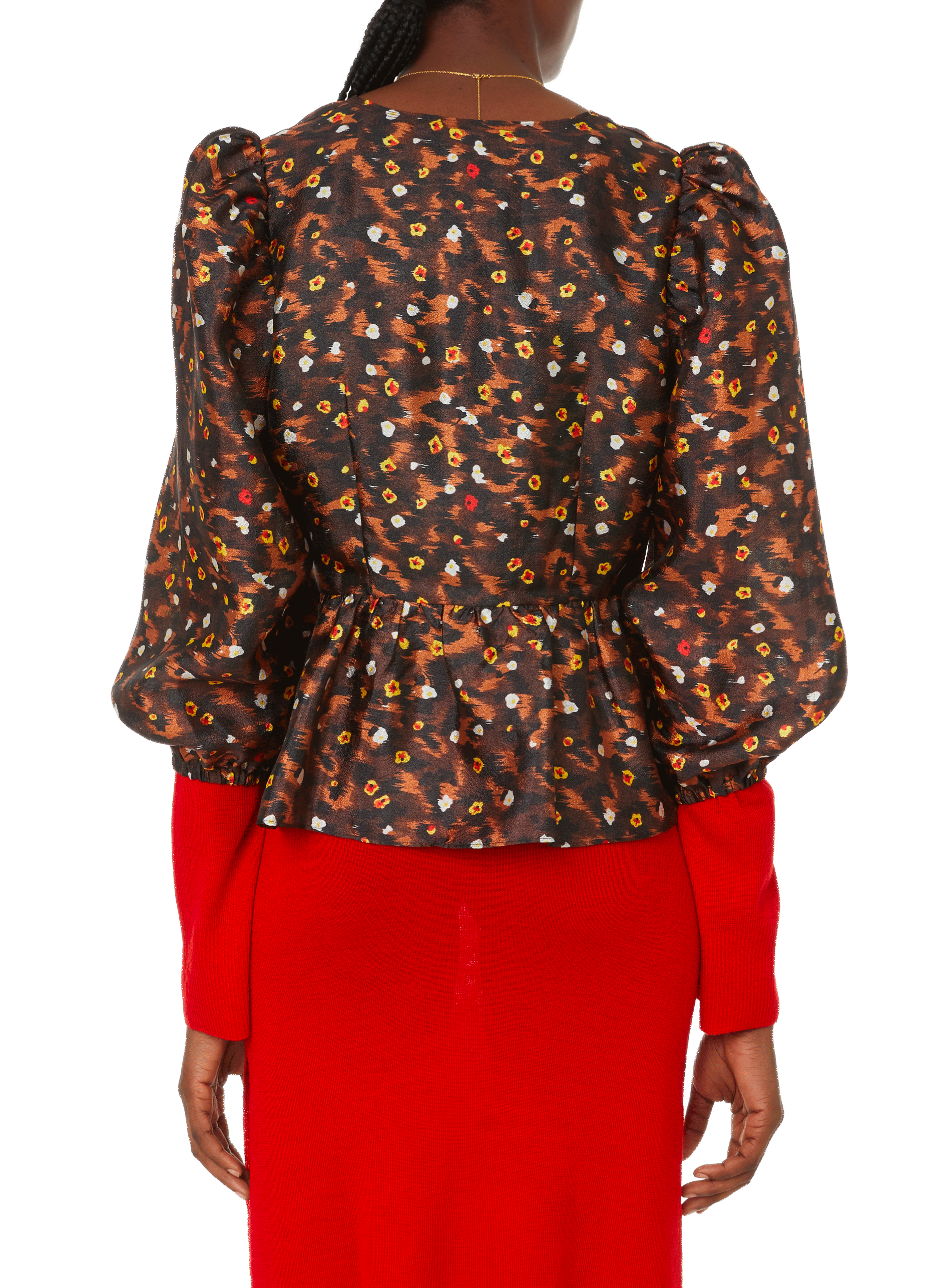 Mallow printed recycled polyester-blend blouse BAUM UND PFERDGARTEN Multicolour
