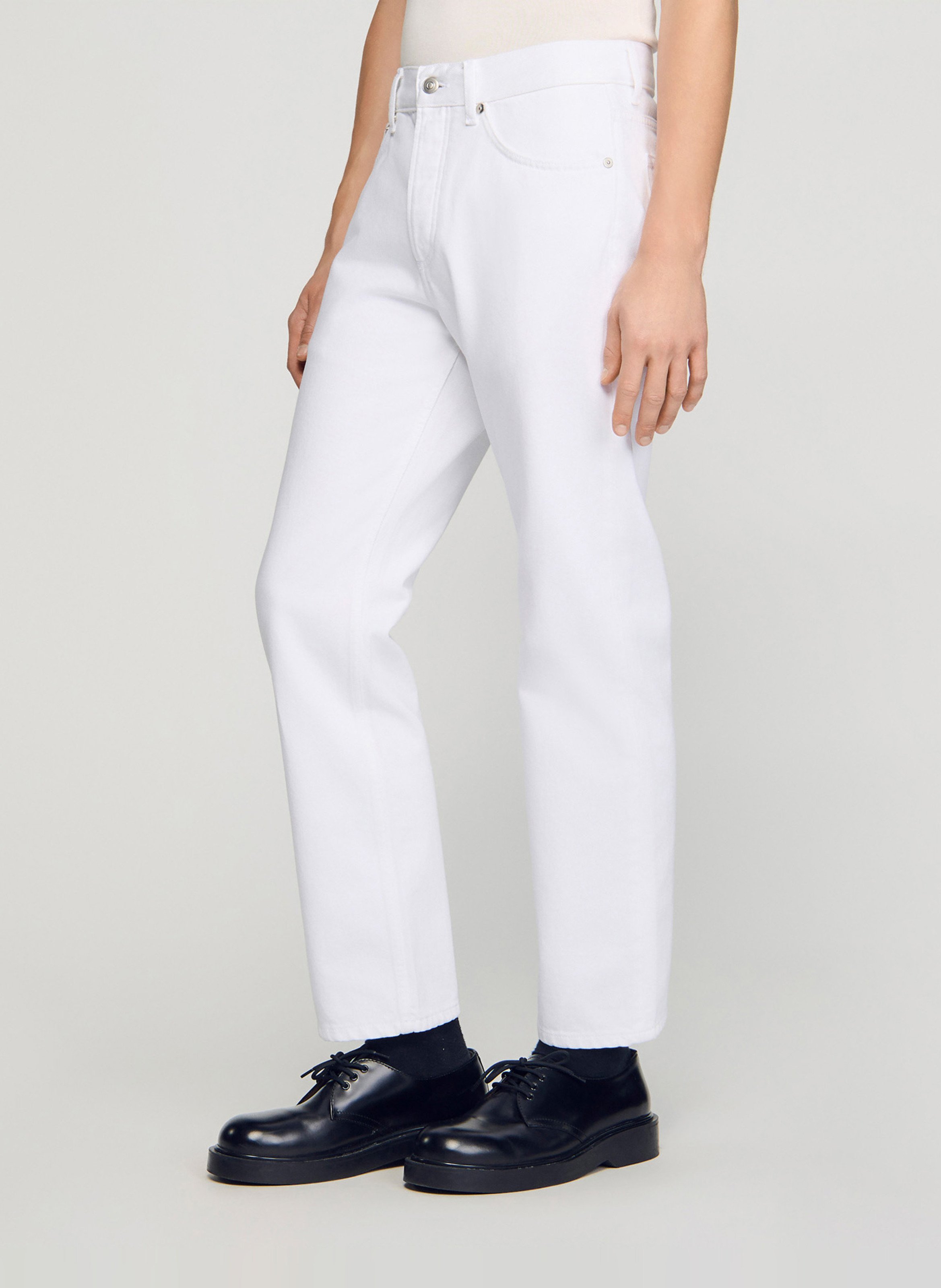 Derbies en cuir SANDRO Noir