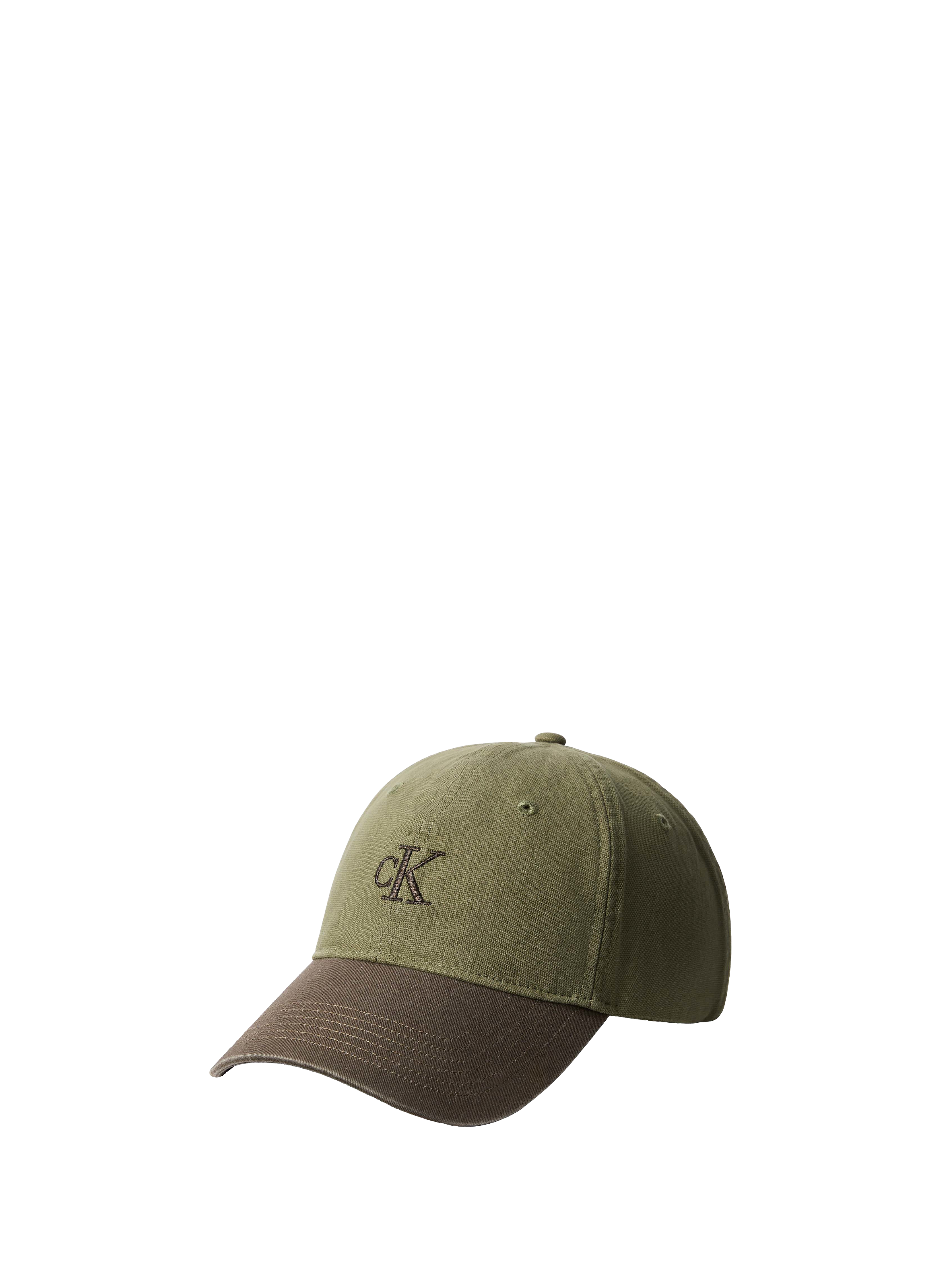 Embroidered BCI Cotton Cap CALVIN KLEIN Khaki