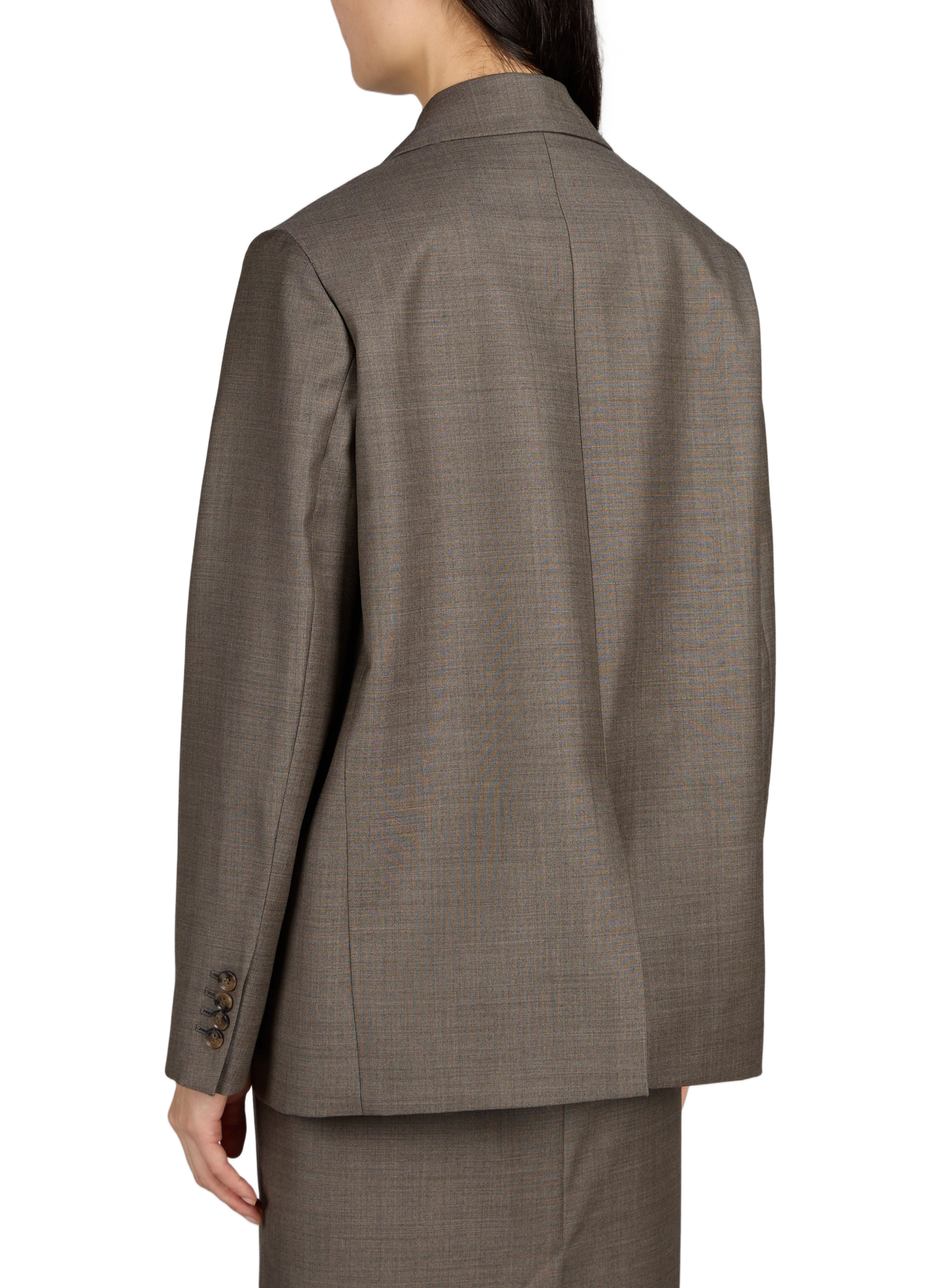 Donau wool tailored collar jacket LOULOU DE SAISON Black