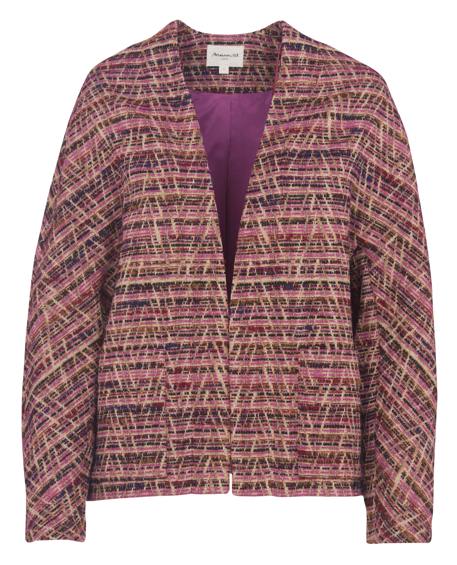 Veste en tweed caroline MAISON 123 Violet