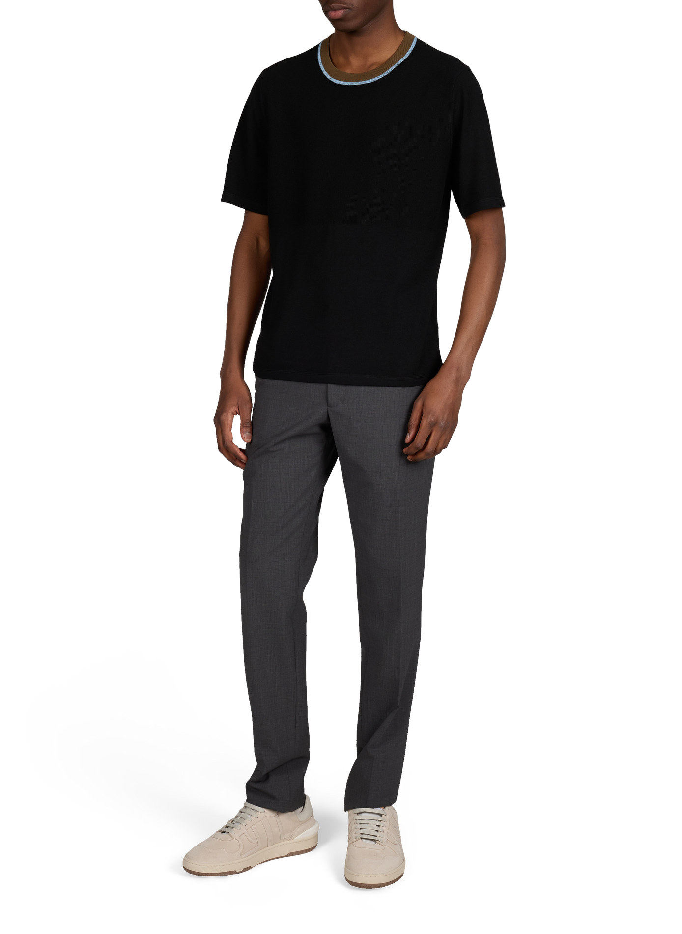 Pantalon Dostum-S uni en laine mélangée AU PRINTEMPS PARIS Gris