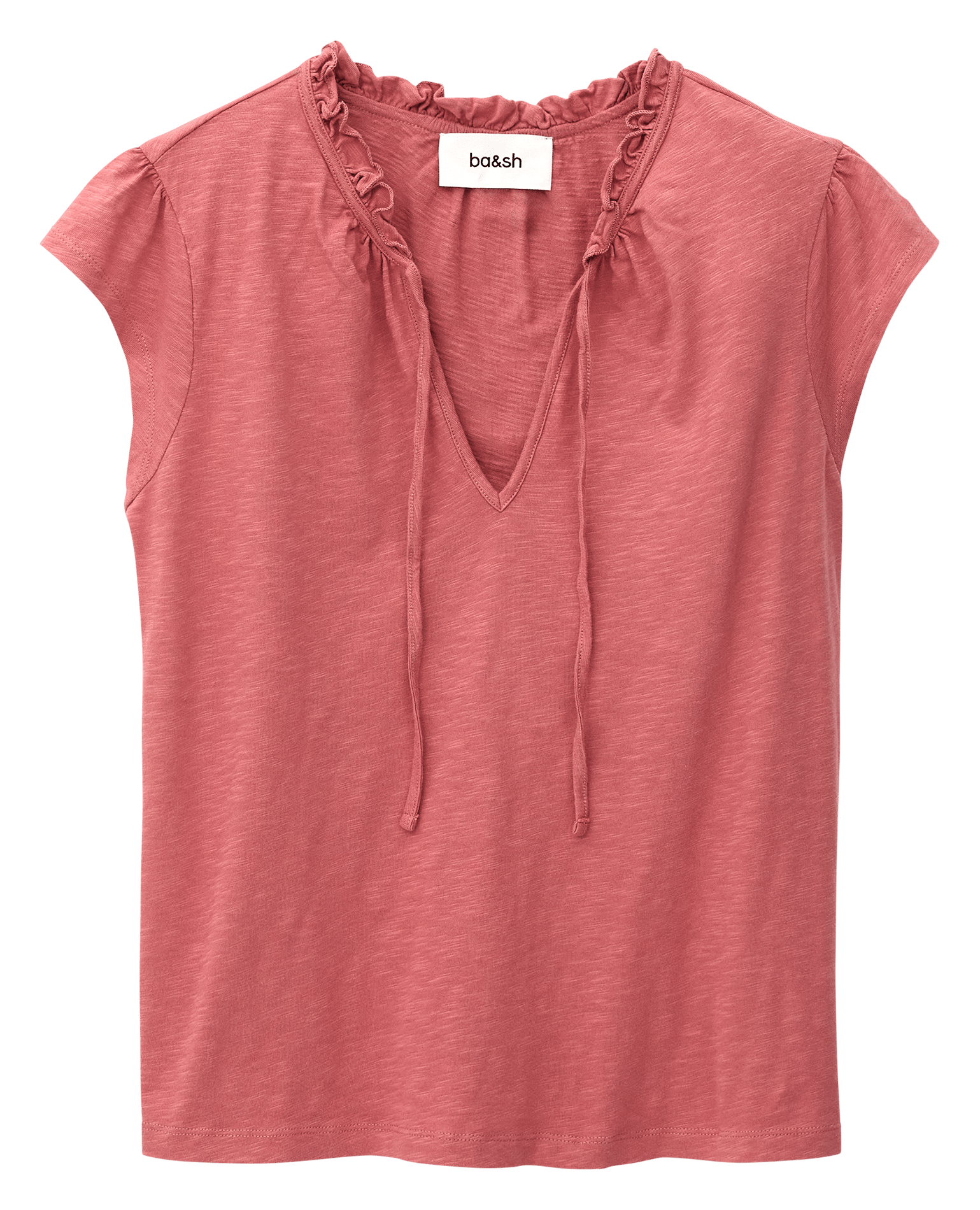 Tee-shirt col rond en coton very BA&SH Rose