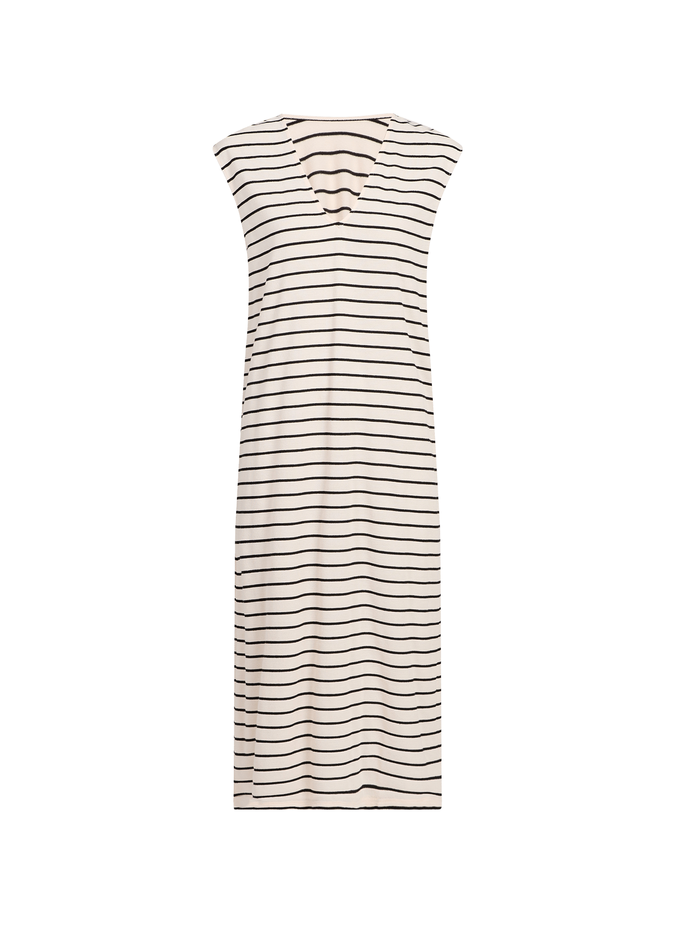 Robe longue à rayures VILA Beige