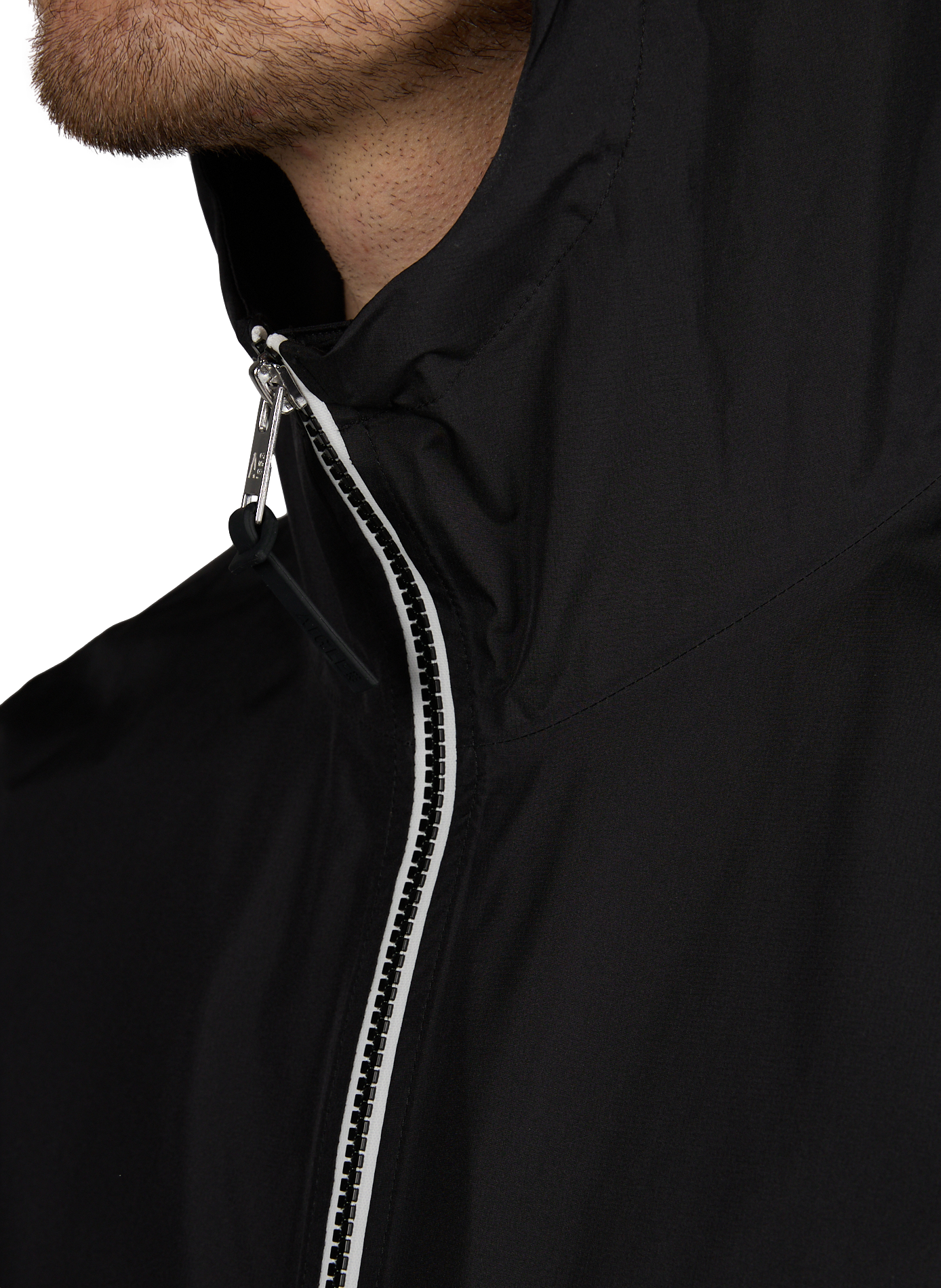 Mid-length hooded jacket AIGLE Black