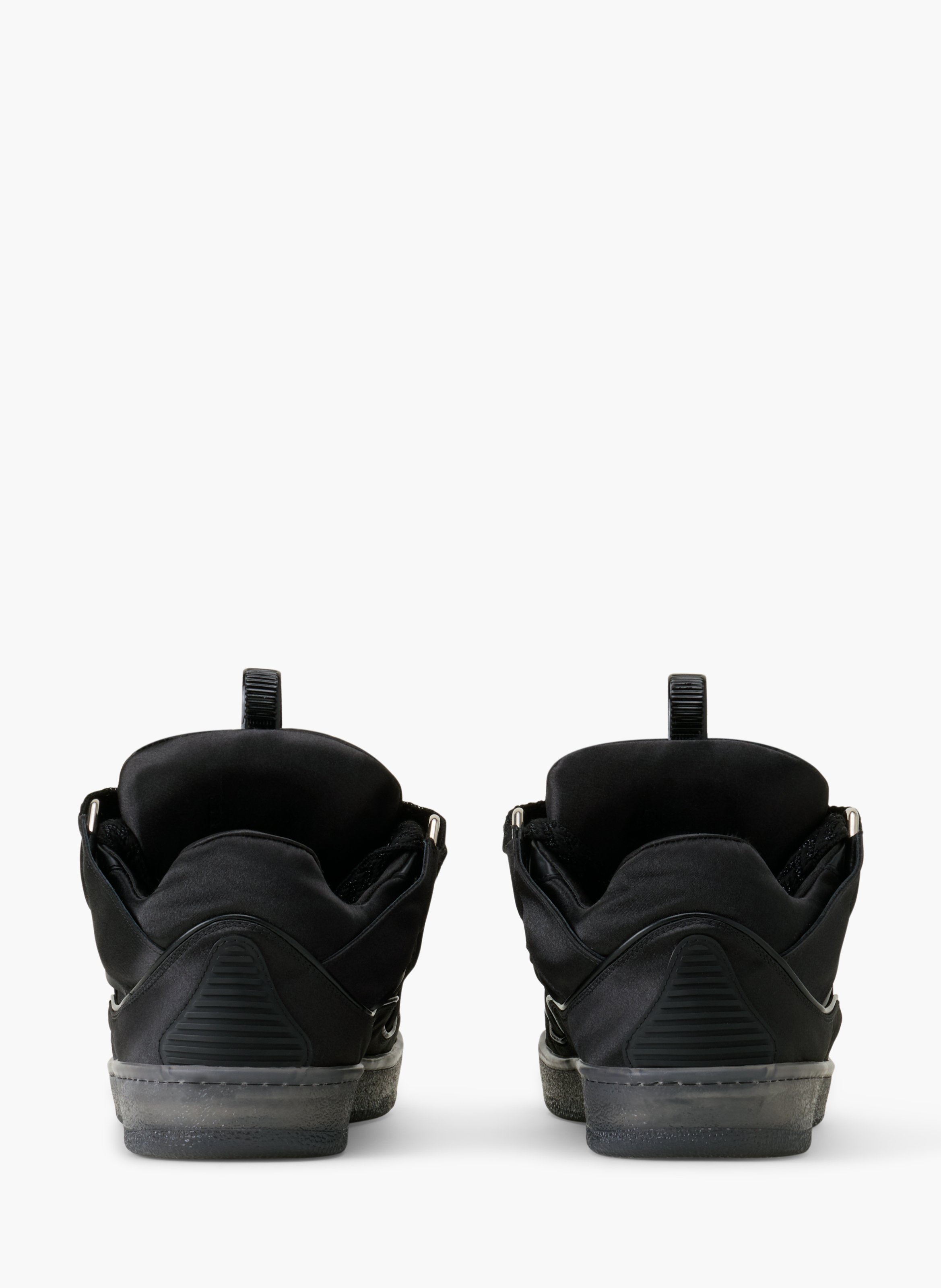 Sneakers curb en satin LANVIN Noir