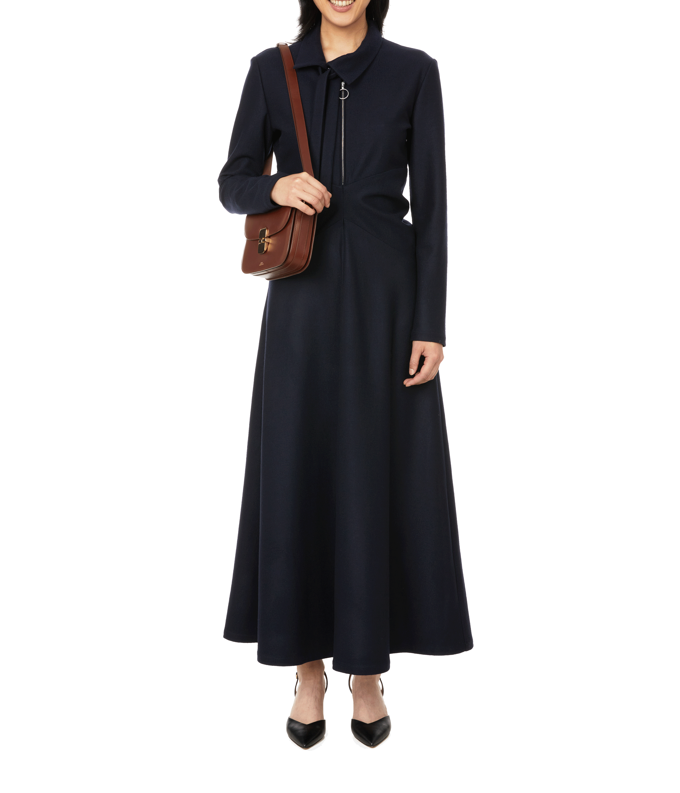 Sac Grace Small en cuir A.P.C. Marron