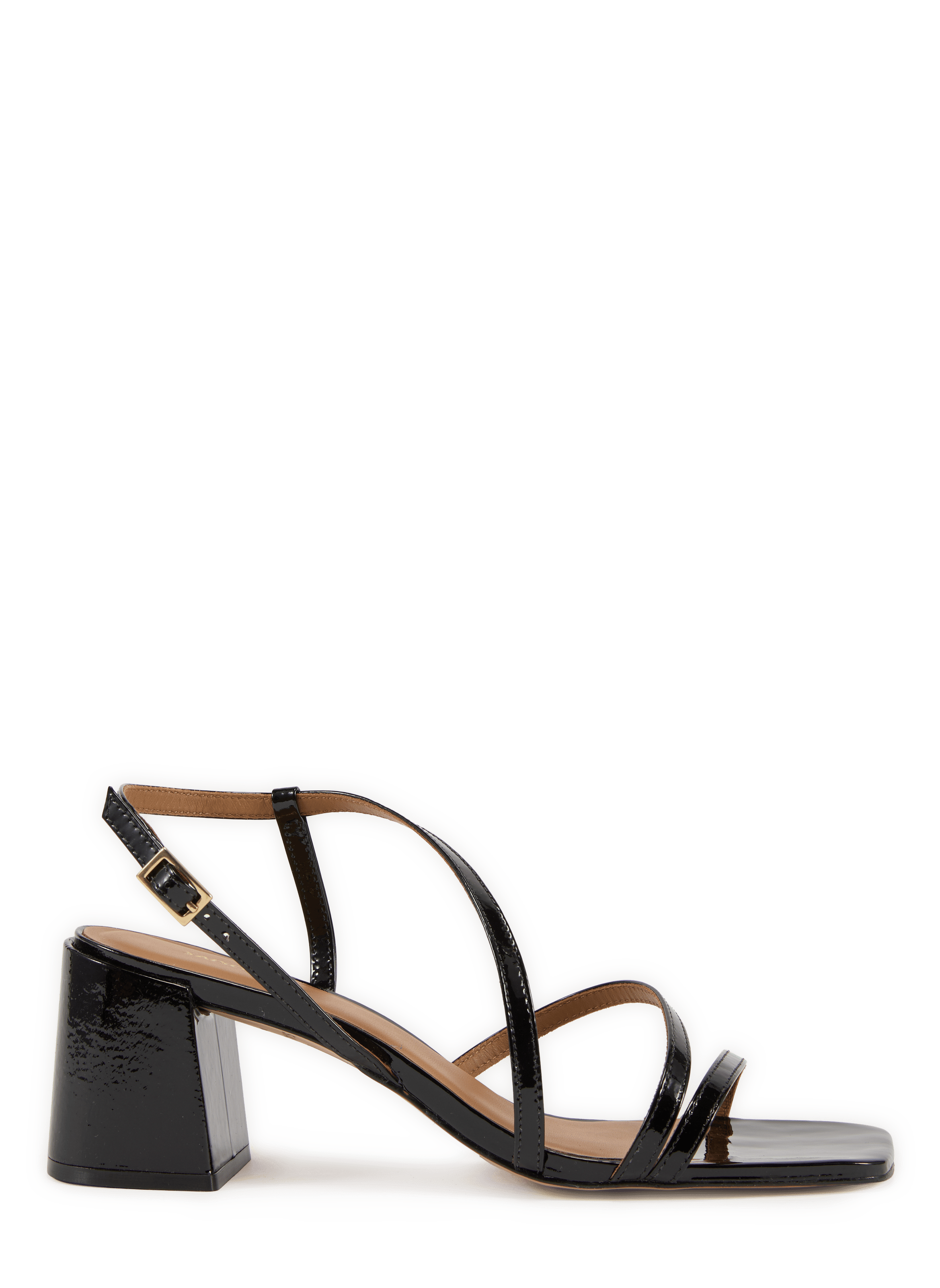 Fexy high-heeled patent leather sandals SAISON 1865 Black