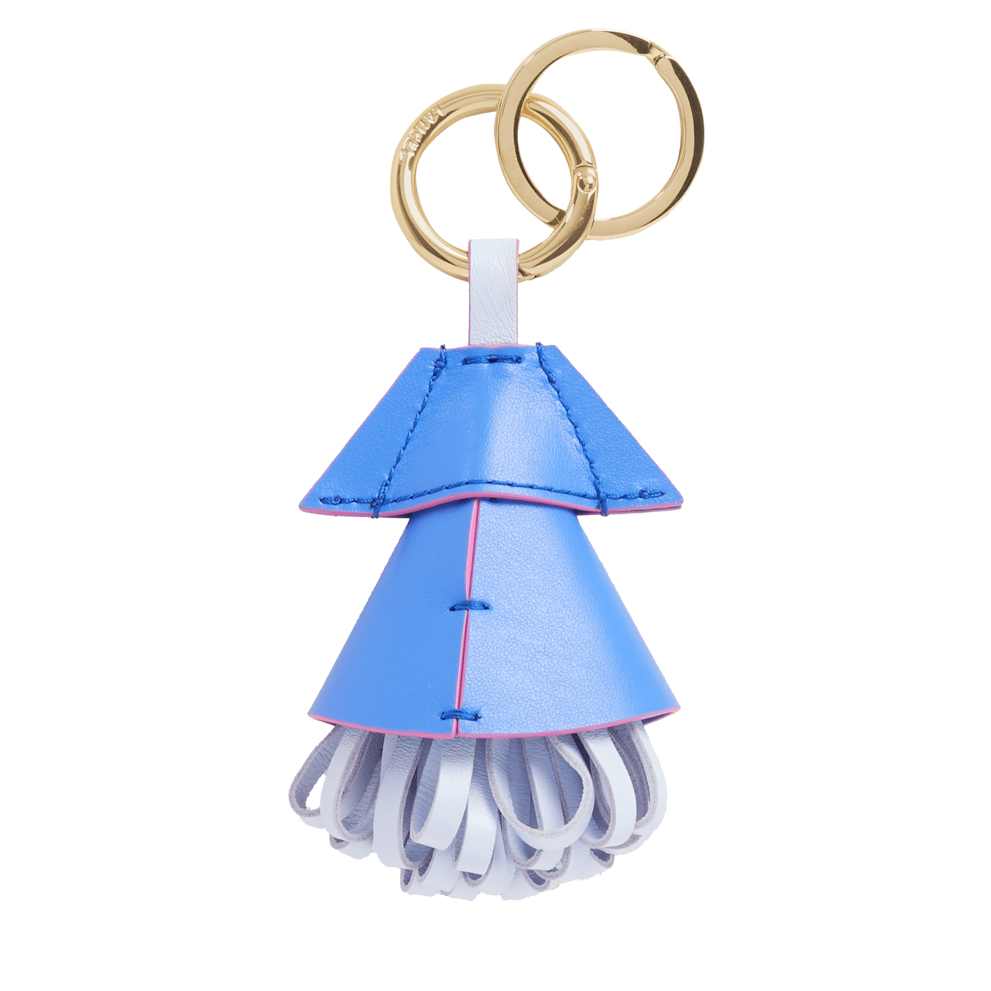 Key ring capsule lancel beach in leather LANCEL Blue