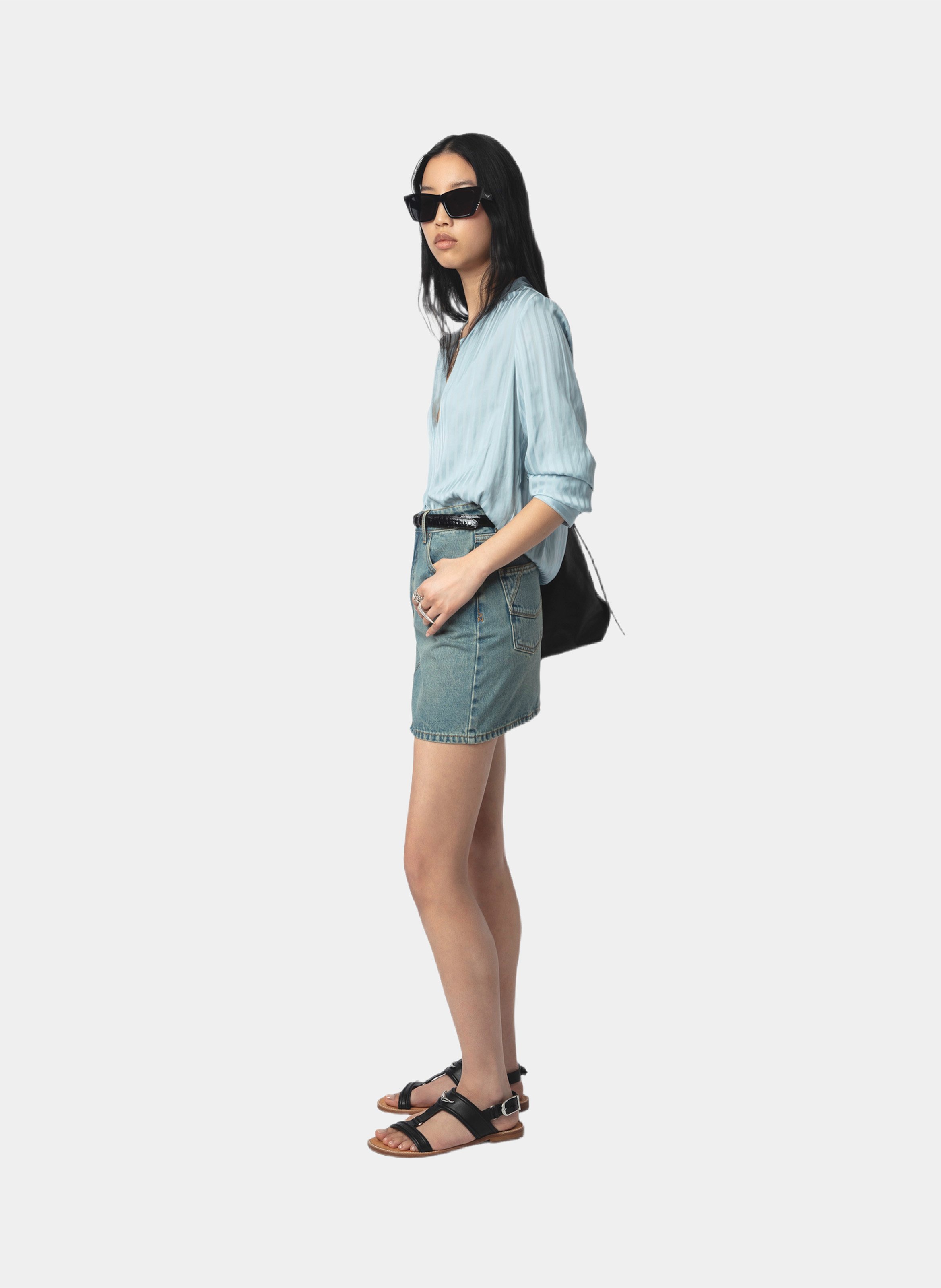 Top met V-hals | Blauw ZADIG&VOLTAIRE Dames