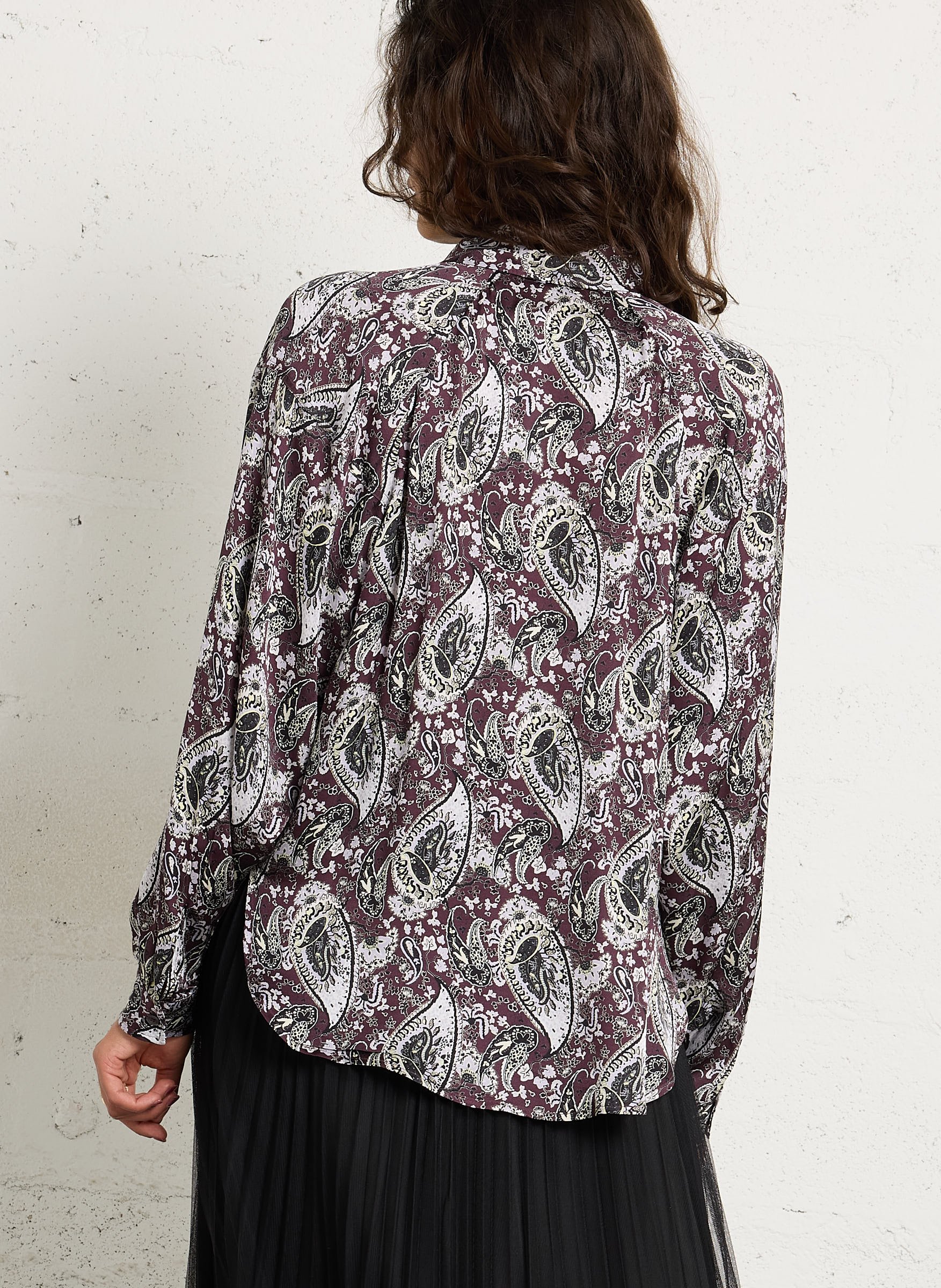 Chemise ample fluide IKKS Violet