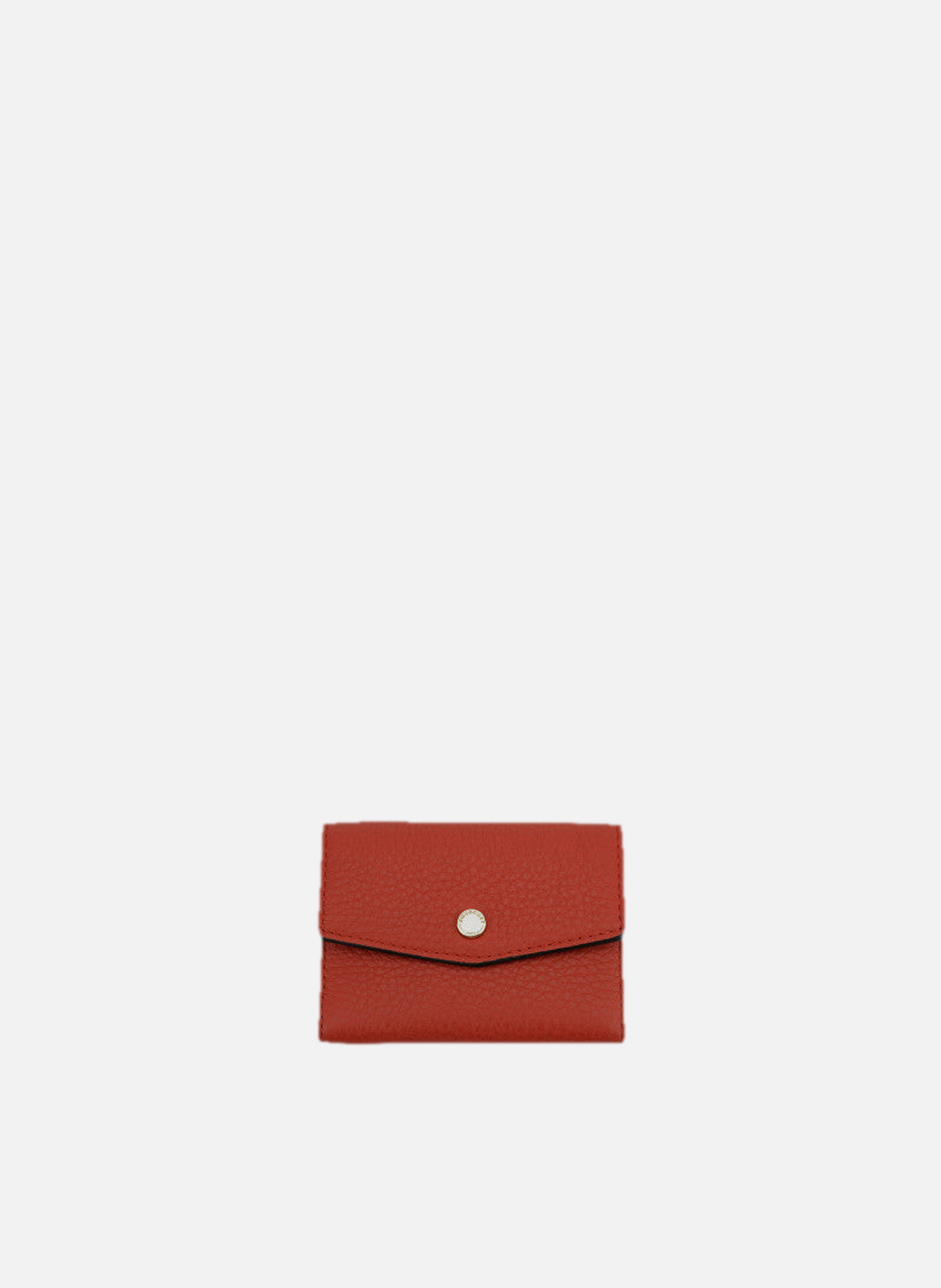 Club | porte-monnaie pm en cuir de veau  Rouge