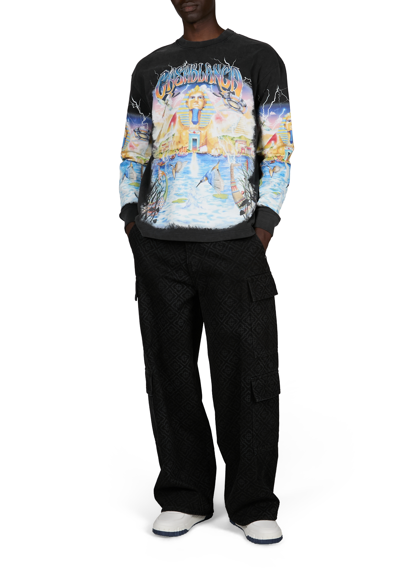 T-shirt imprimé en coton CASABLANCA PARIS Multicolore