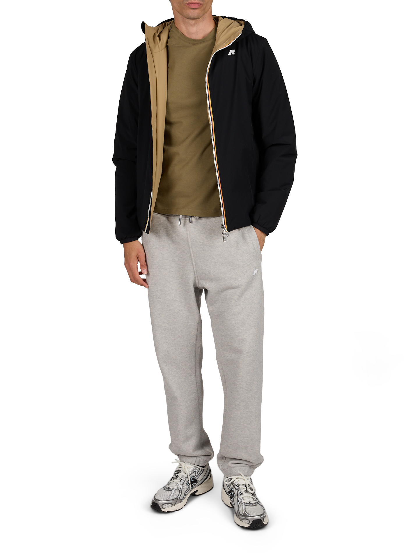 Parka with high collar K-WAY Black