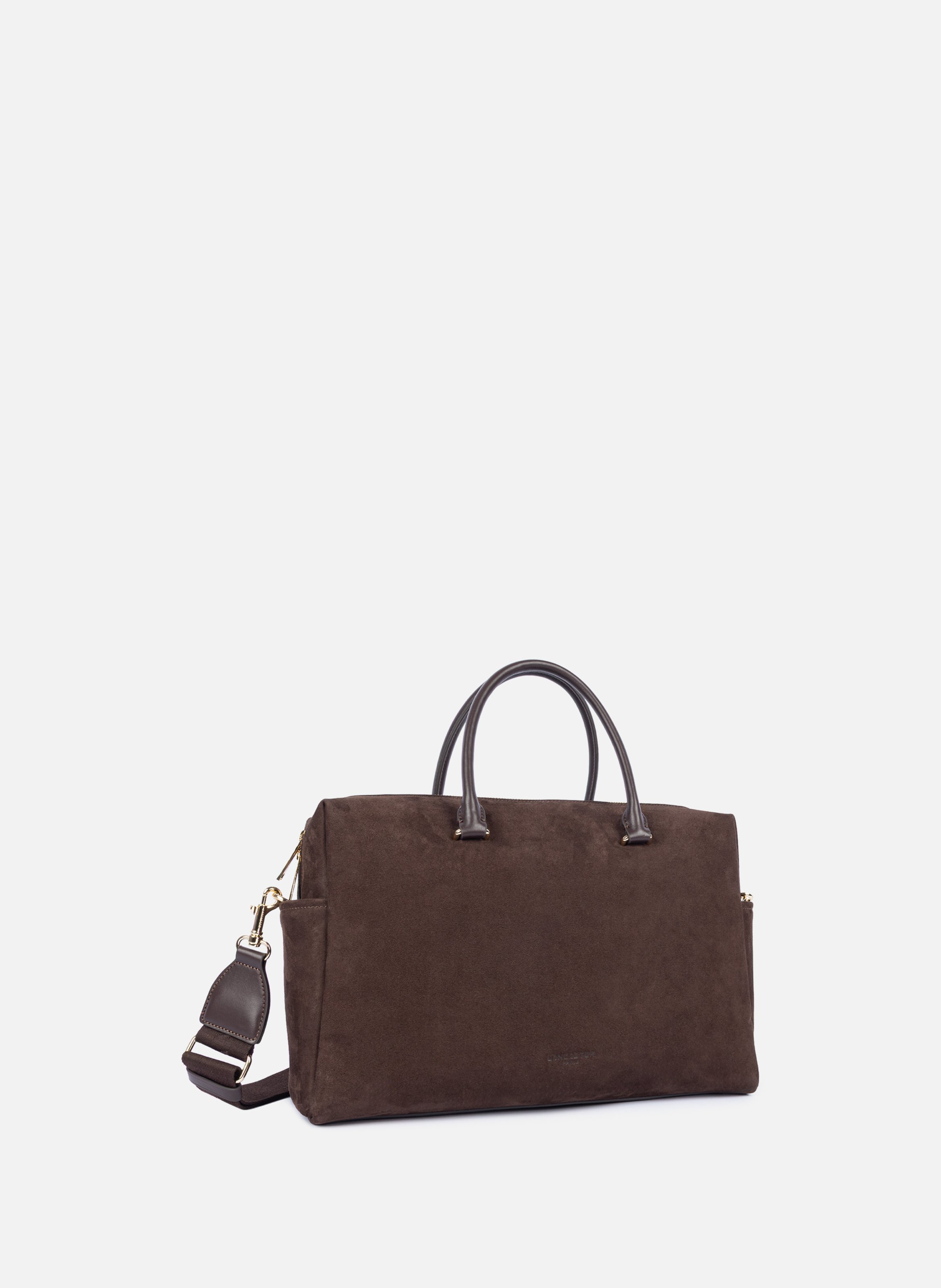 Handtas - suède kubus LANCASTER Bruin