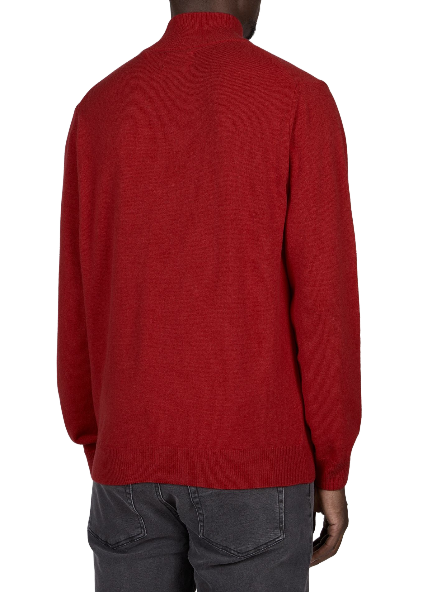 Zippered high neck wool sweater GANT Red