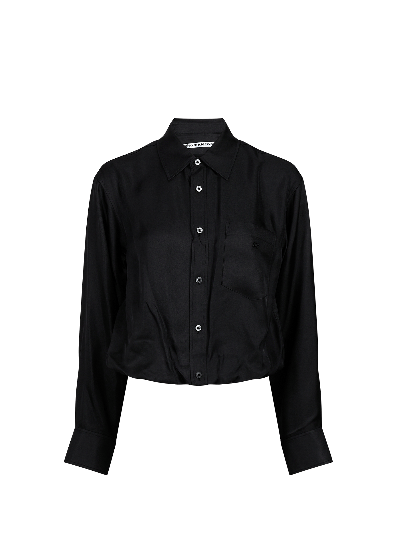 Fluid silk shirt with built-in camisole ALEXANDER WANG