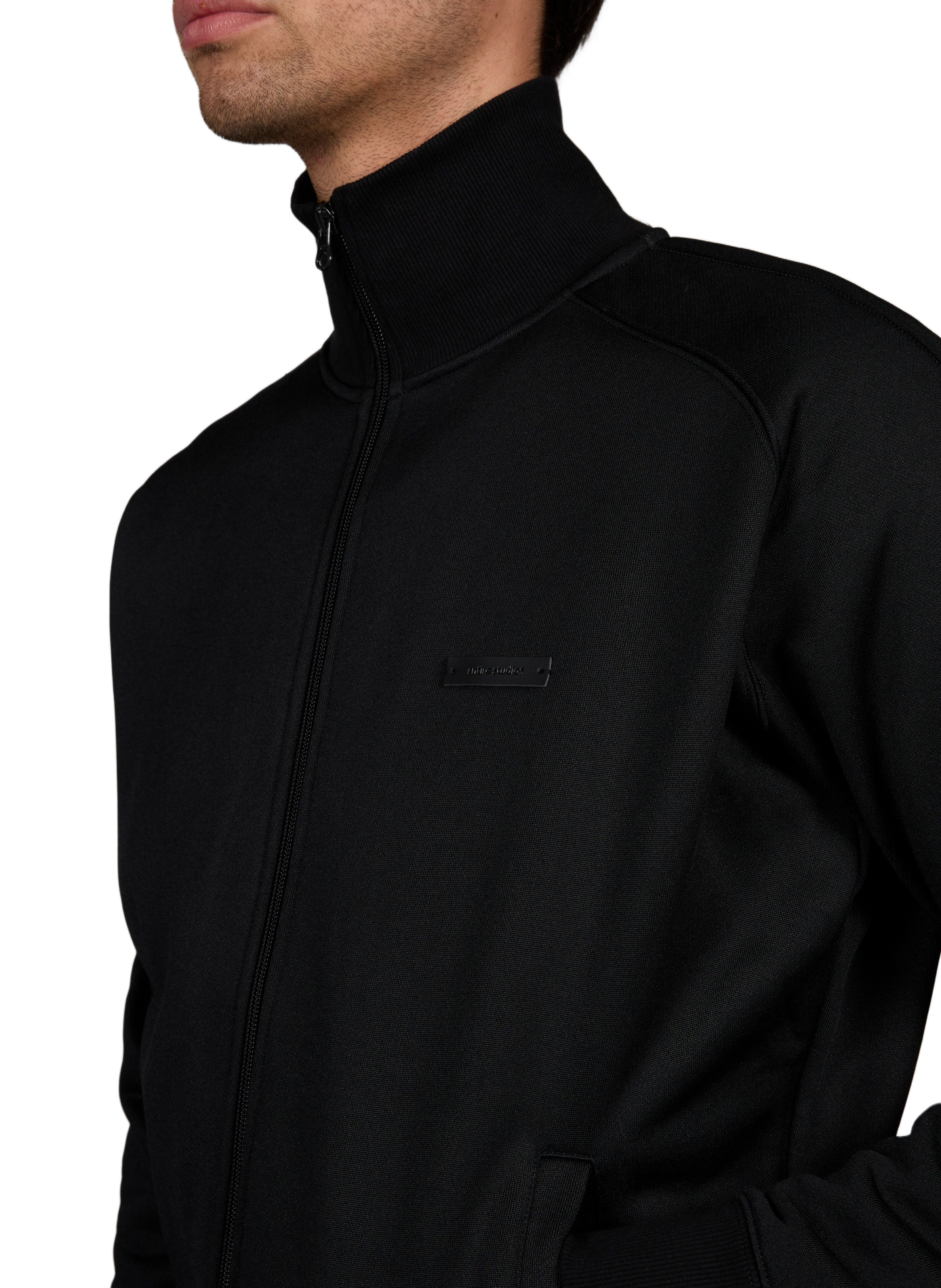 Gerade Jacke mit Stehkragen ENTIRE STUDIOS Schwarz