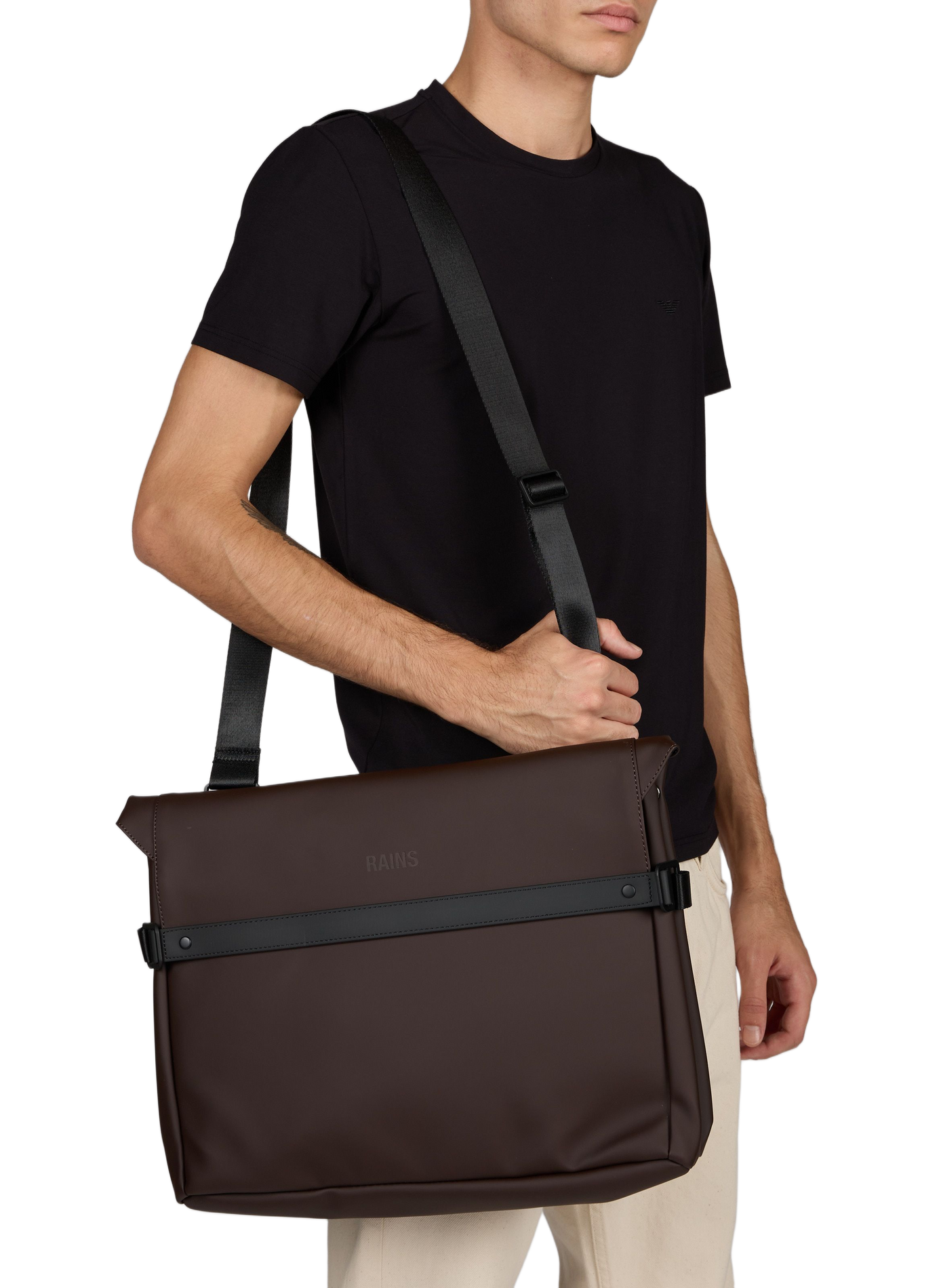 Tasche OTG Messenger W3 RAINS Braun