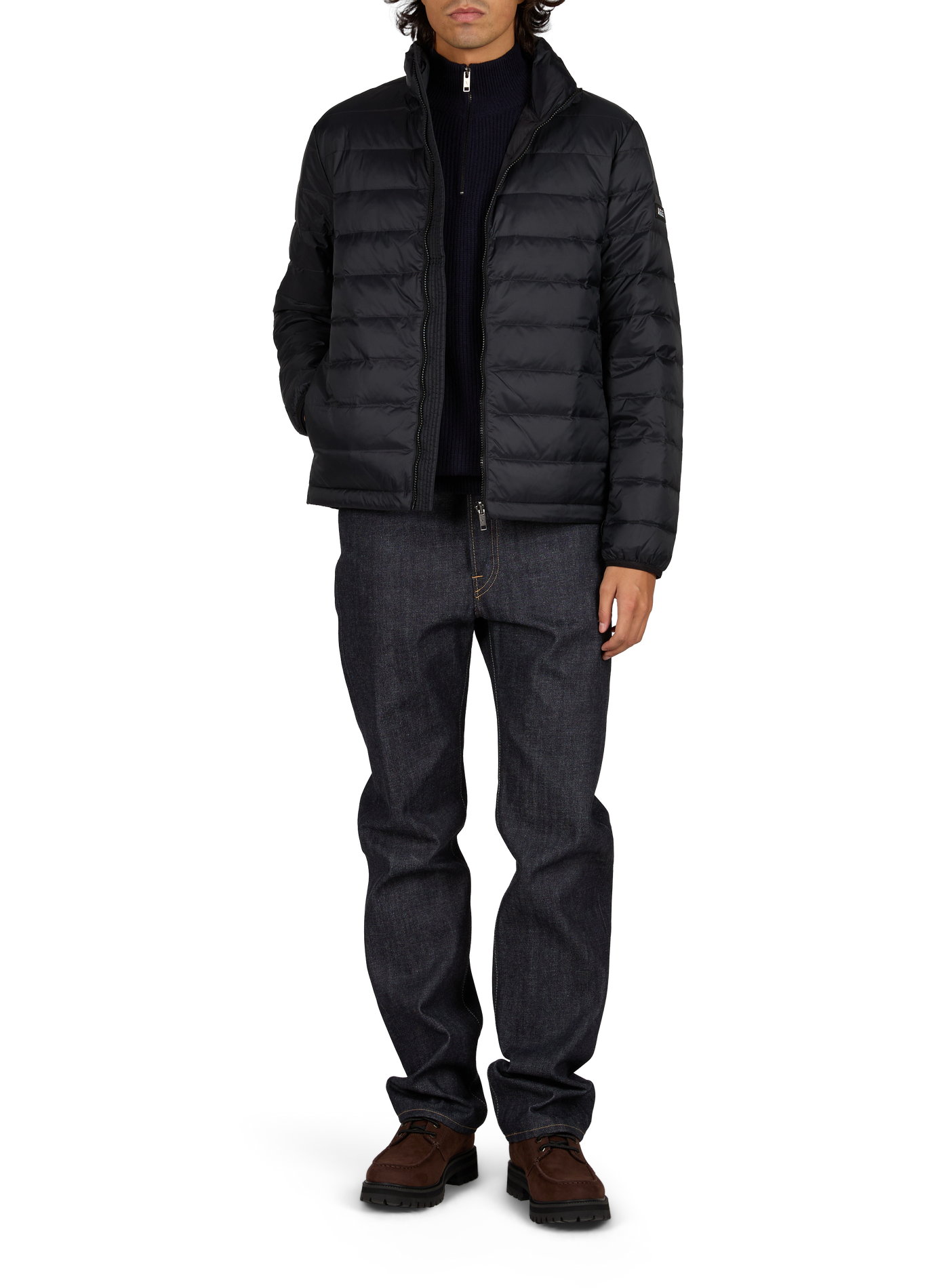 Wasserabweisende gesteppte Daunenjacke T-Kit aus leichtem Daunenfell AIGLE Schwarz
