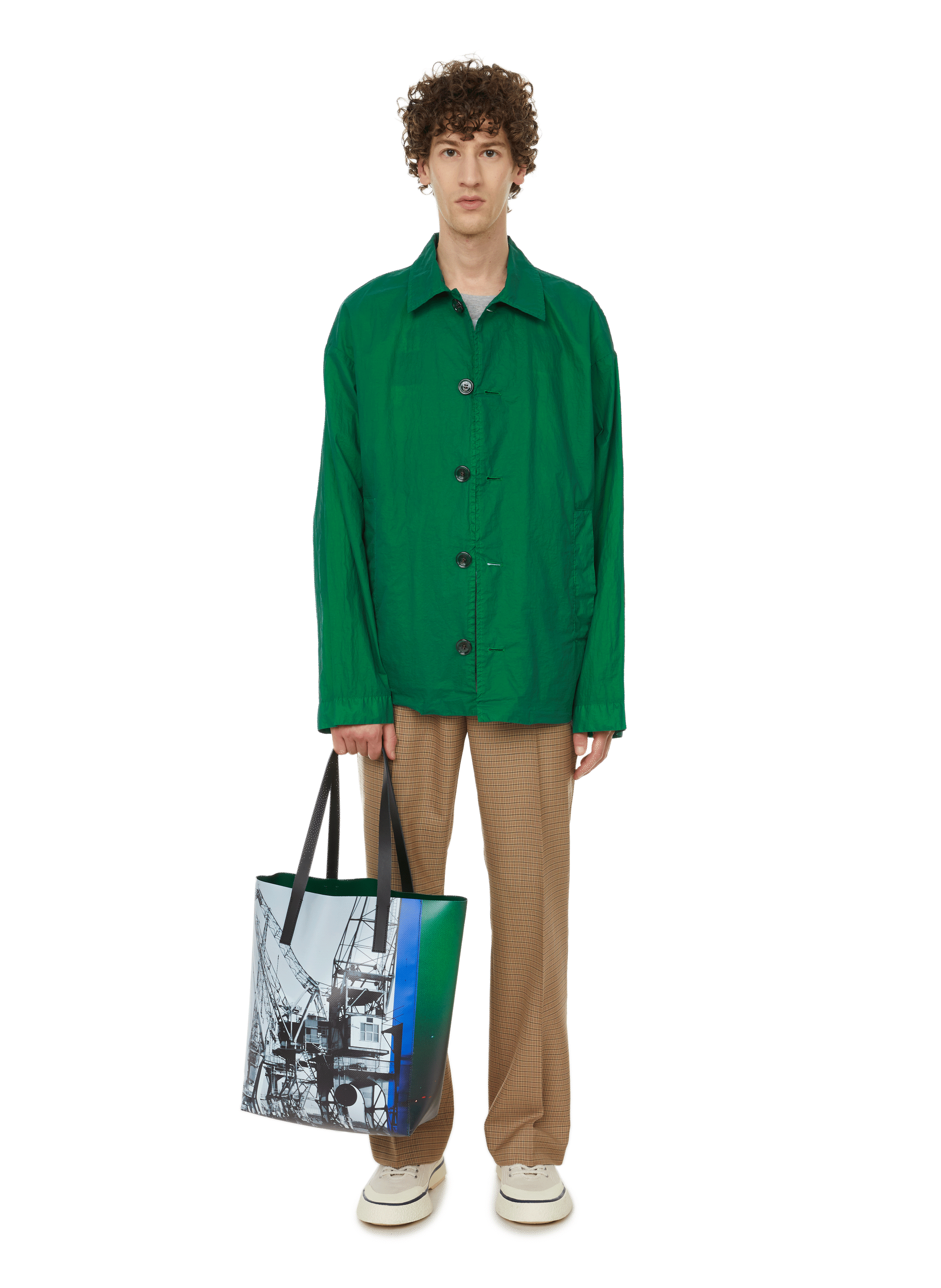 Gerade geschnittene Jacke Voscree DRIES VAN NOTEN Grun
