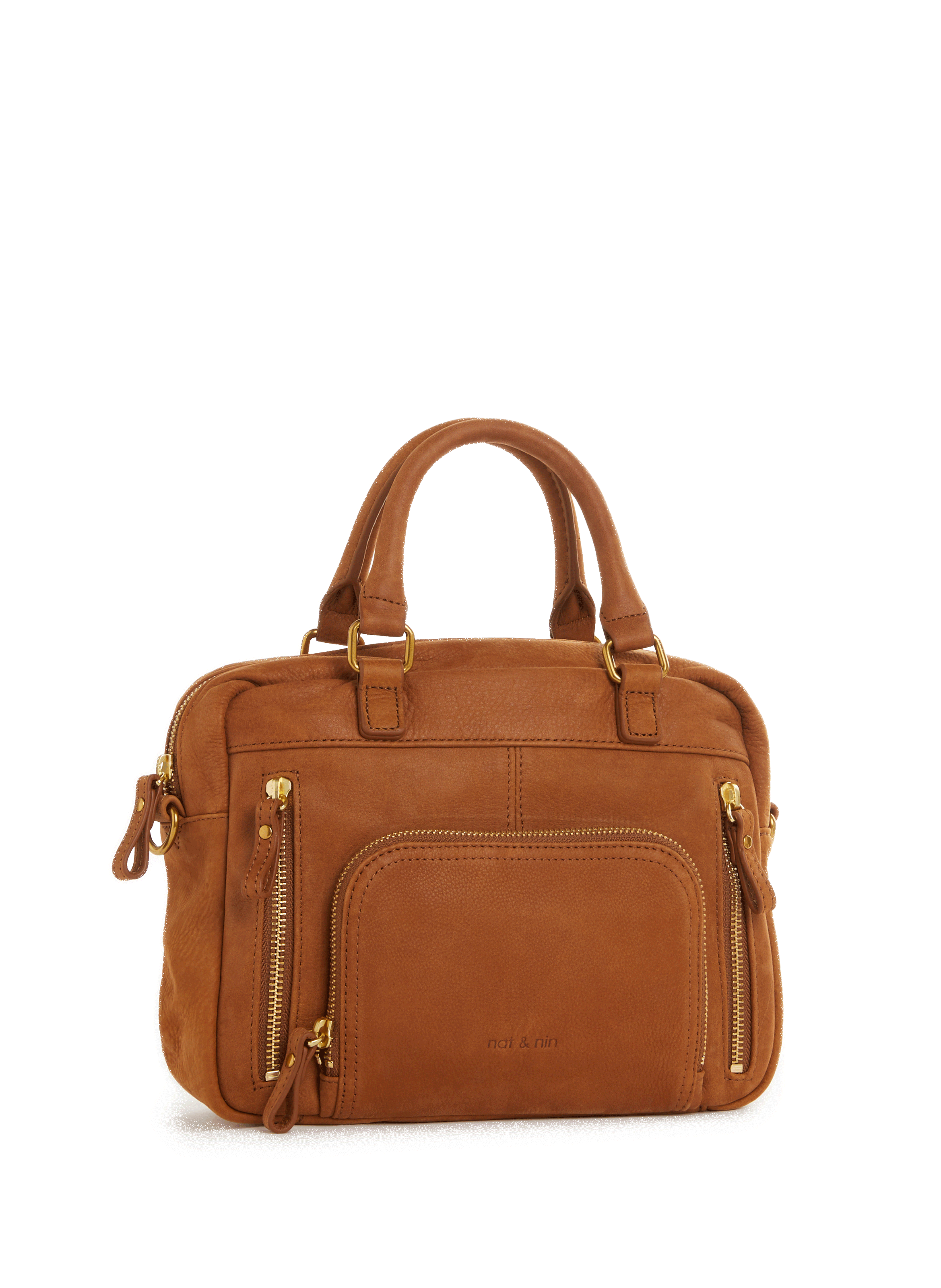 Mini sac à main Macy en cuir NAT &amp; NIN Marron