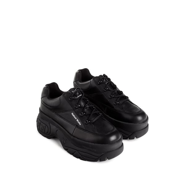 Baskets à plateforme en cuir