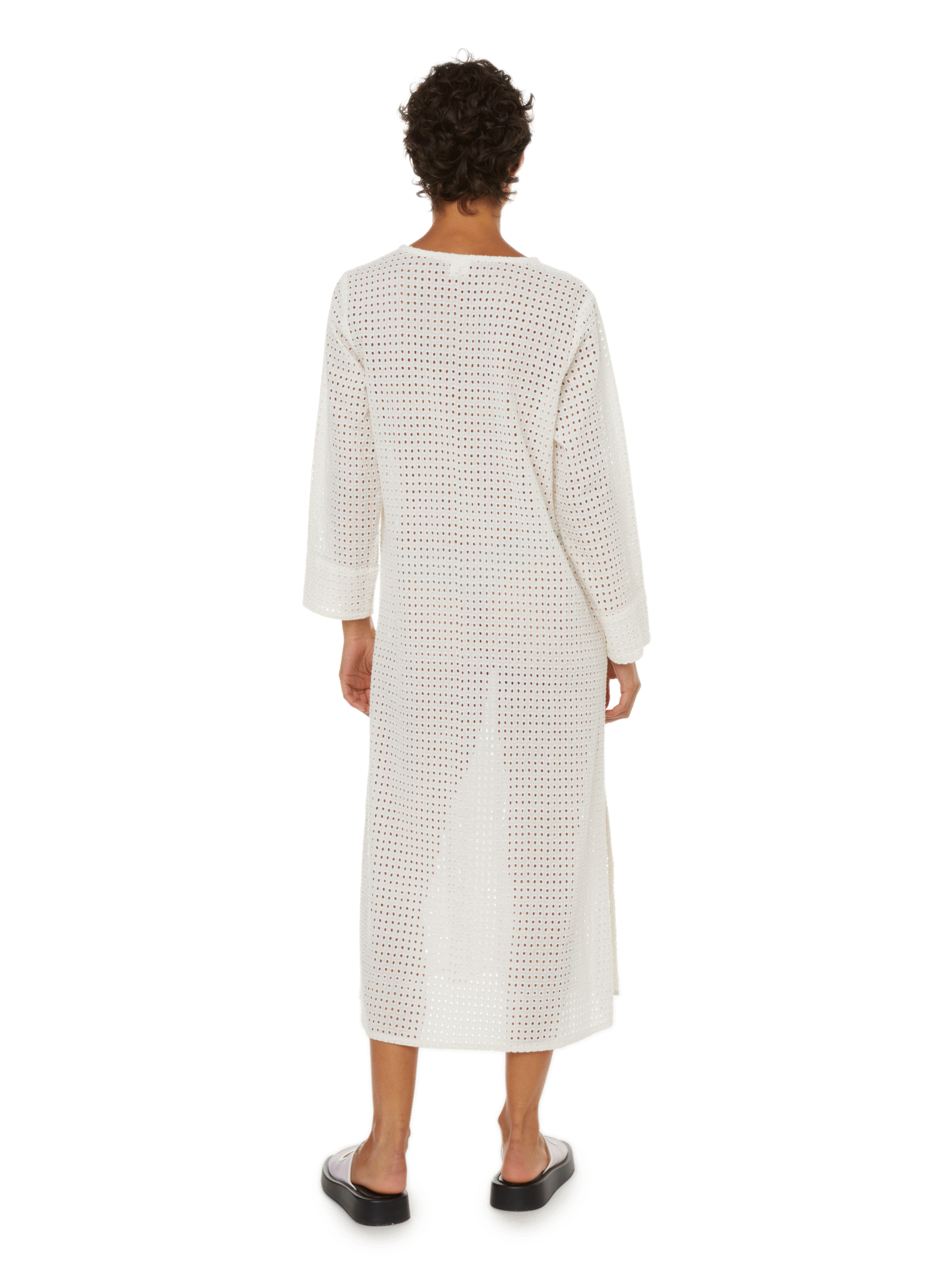 Robe Aline à broderie anglaise en coton SAISON 1865 Beige