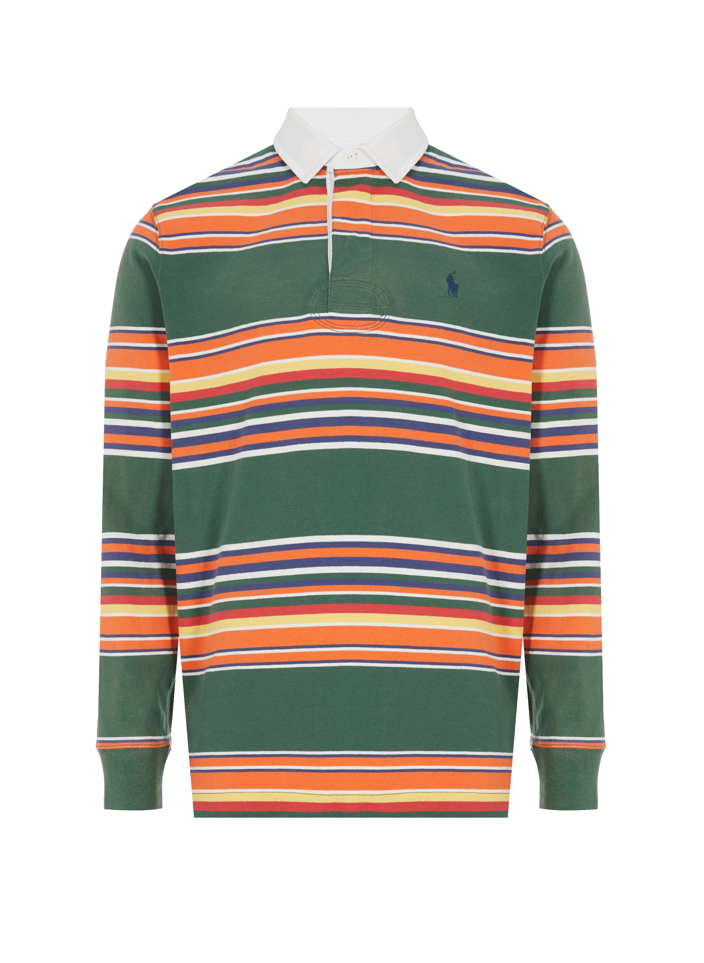 Polo rayé à manches longues