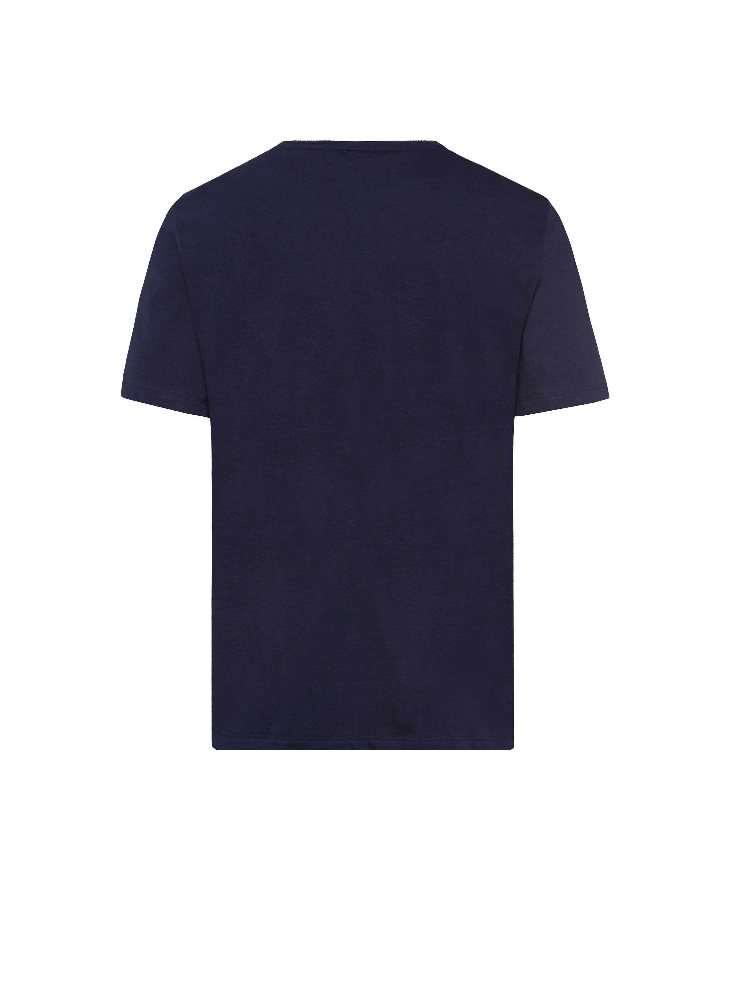 Cotton round-neck T-shirt HANRO Blue