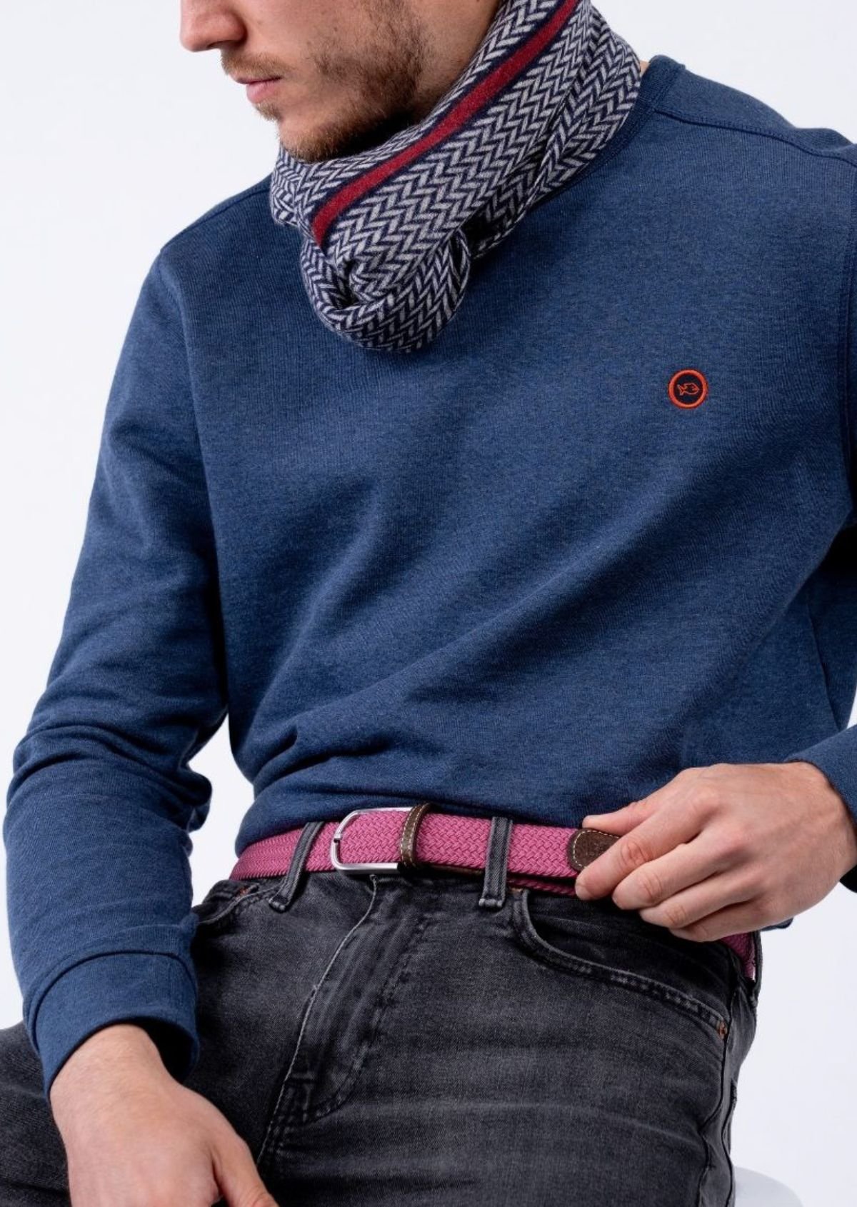 Ceinture tressée élastique unie BILLYBELT Rose