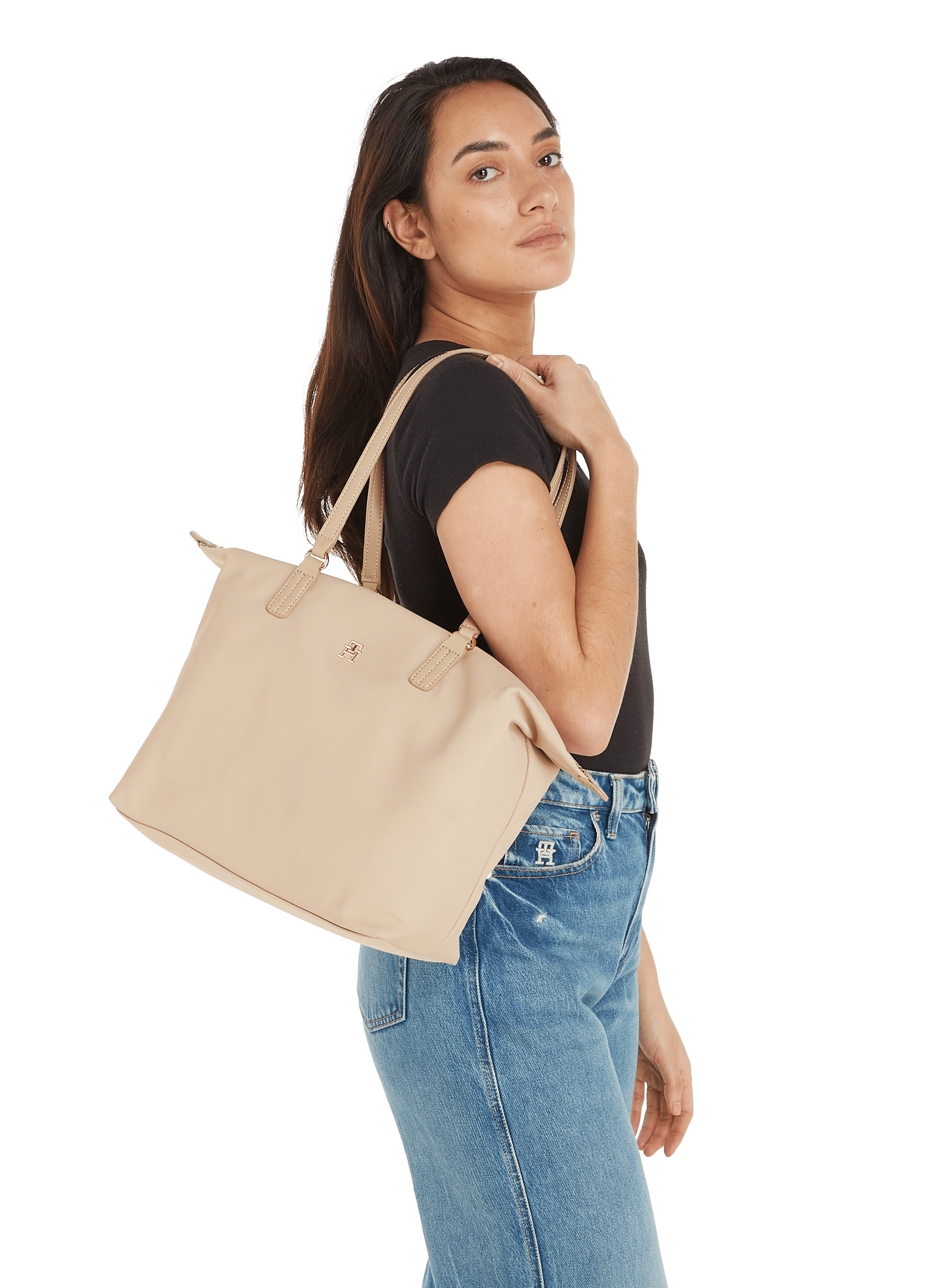 Sac cabas  TOMMY HILFIGER Beige