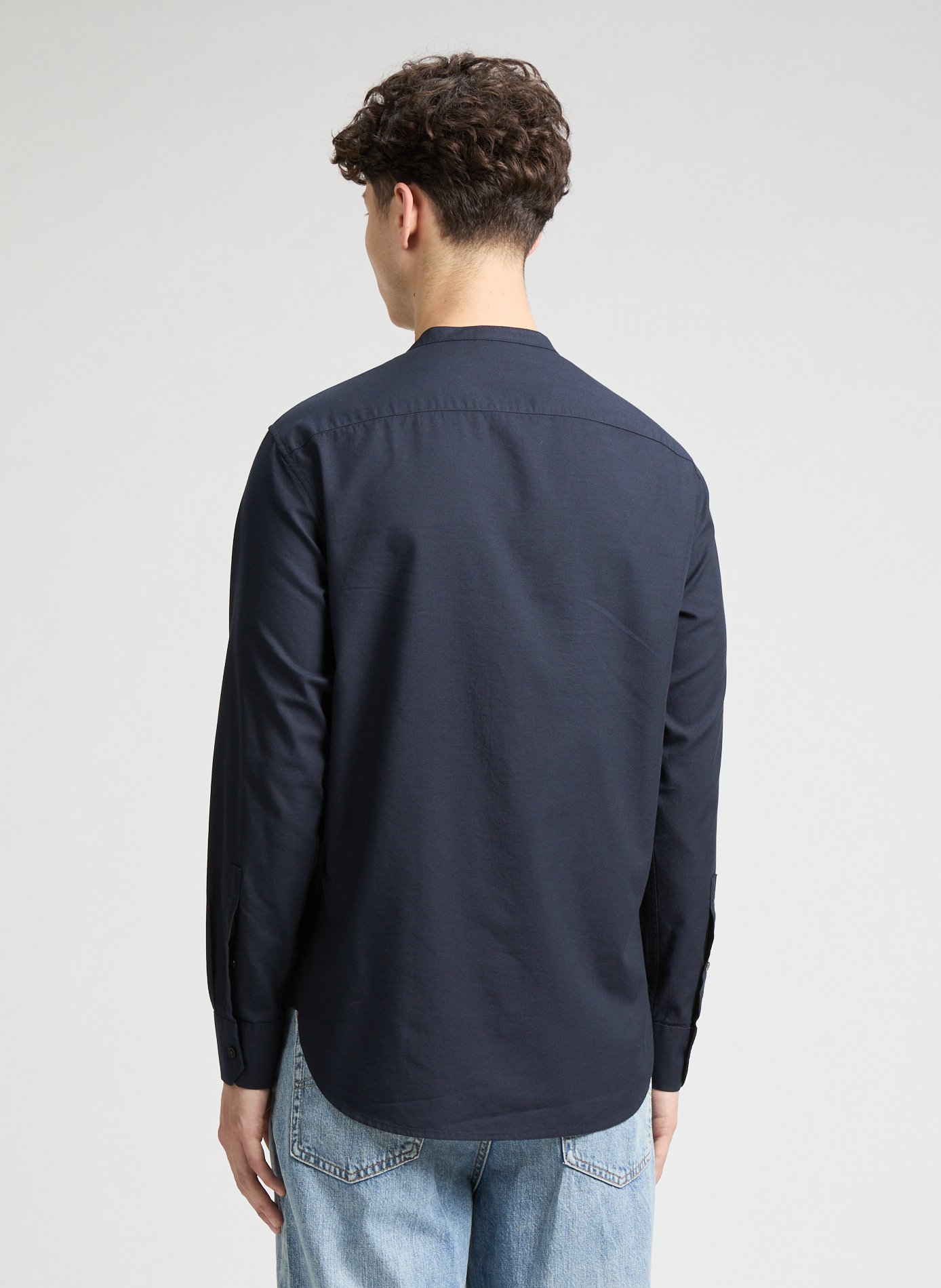 Mao collar shirt EMPORIO ARMANI Blue