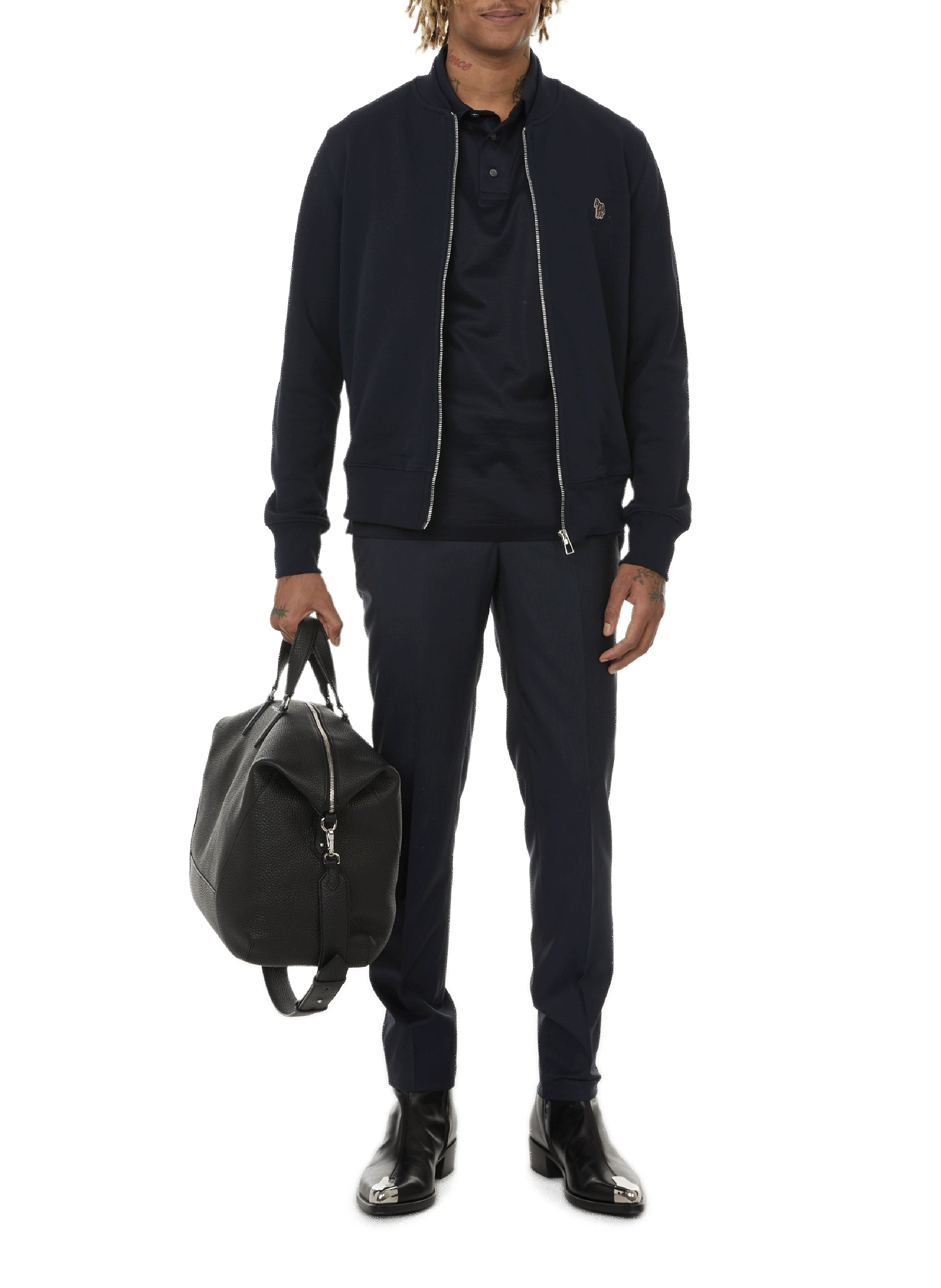 Sac de voyage en cuir ALEXANDER MCQUEEN Noir