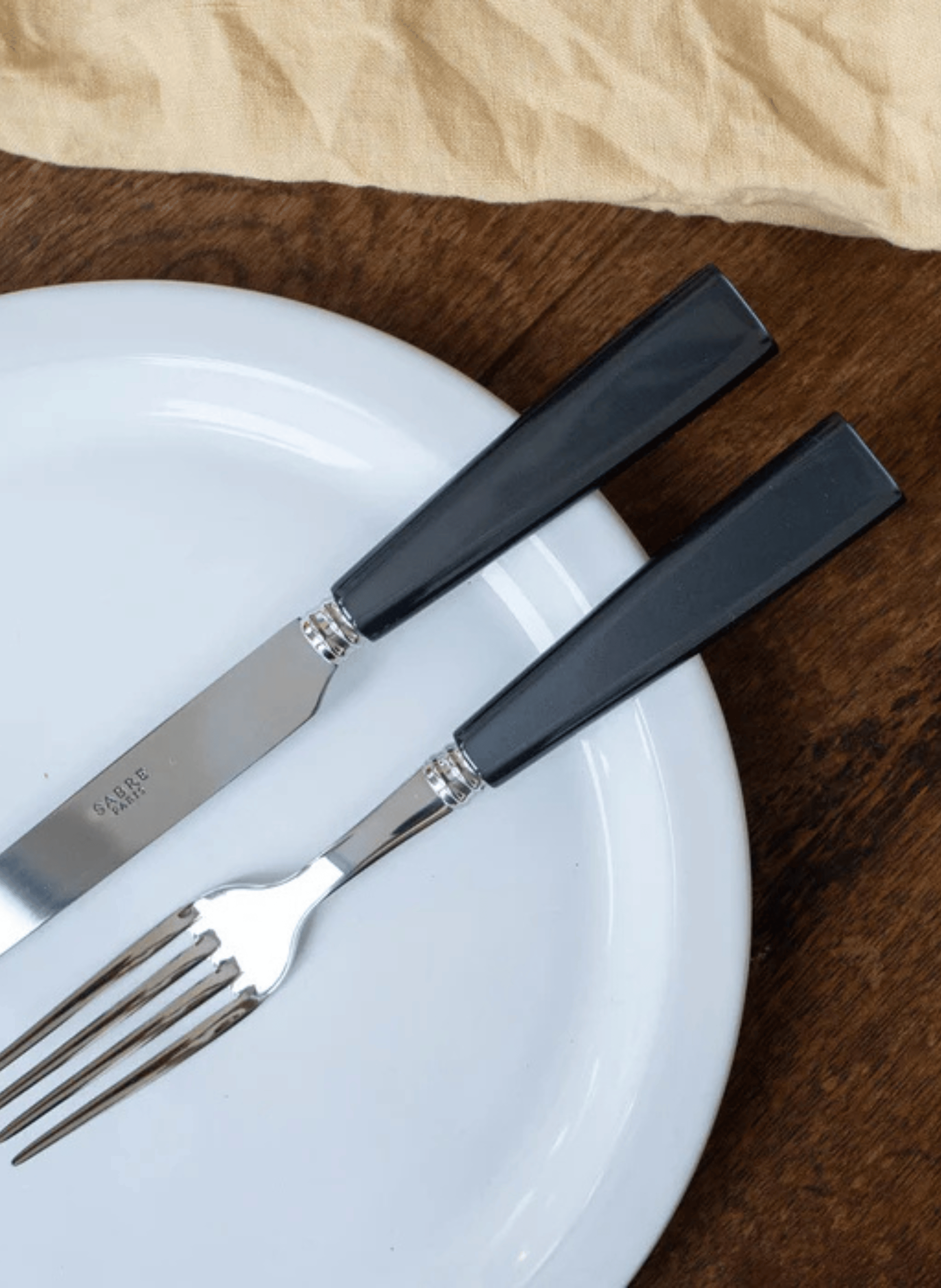 Set de 4 couverts de table, icône SABRE PARIS Gris