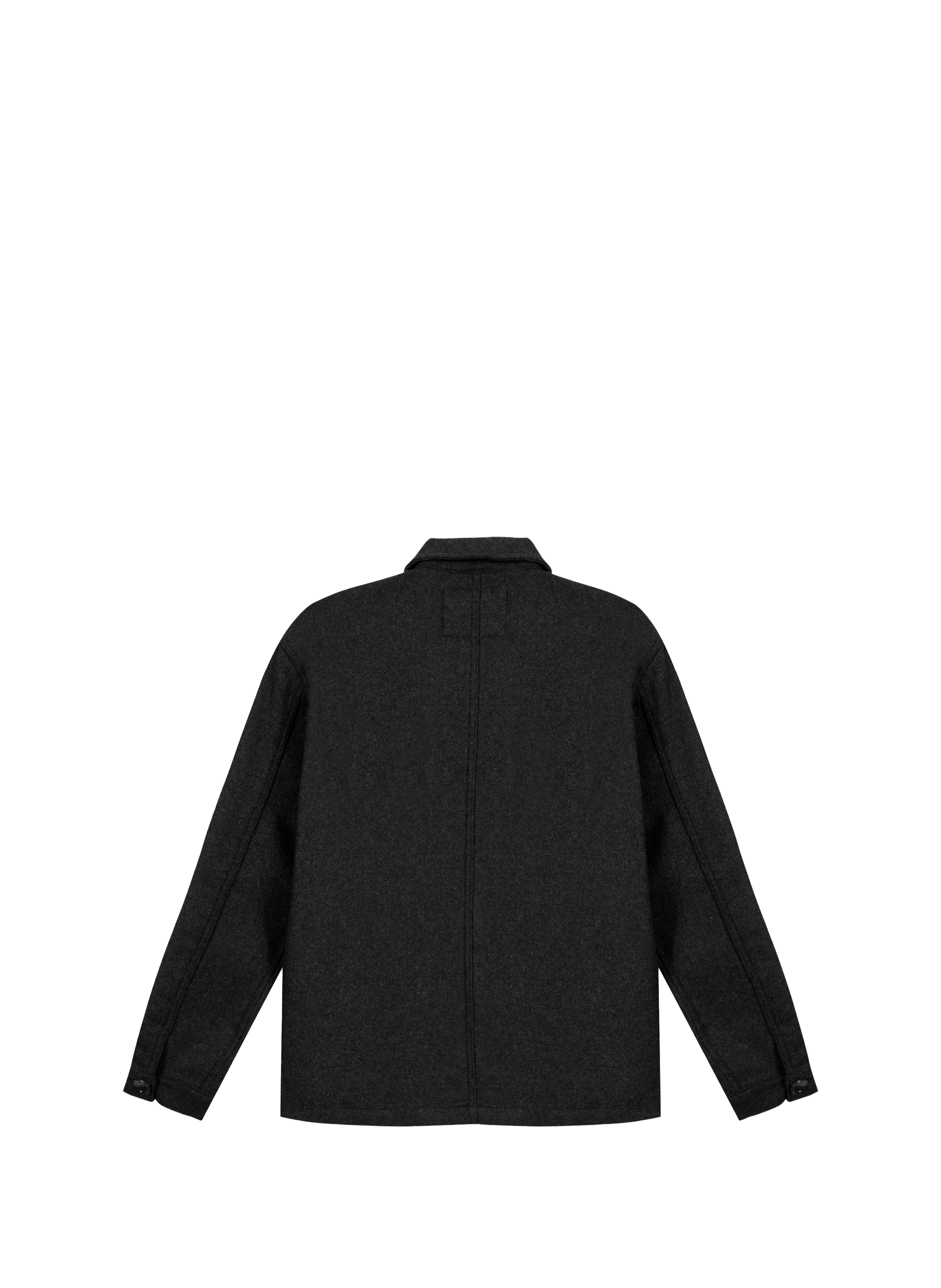 Blouson droit en laine mélangée MAISON LABICHE Gris