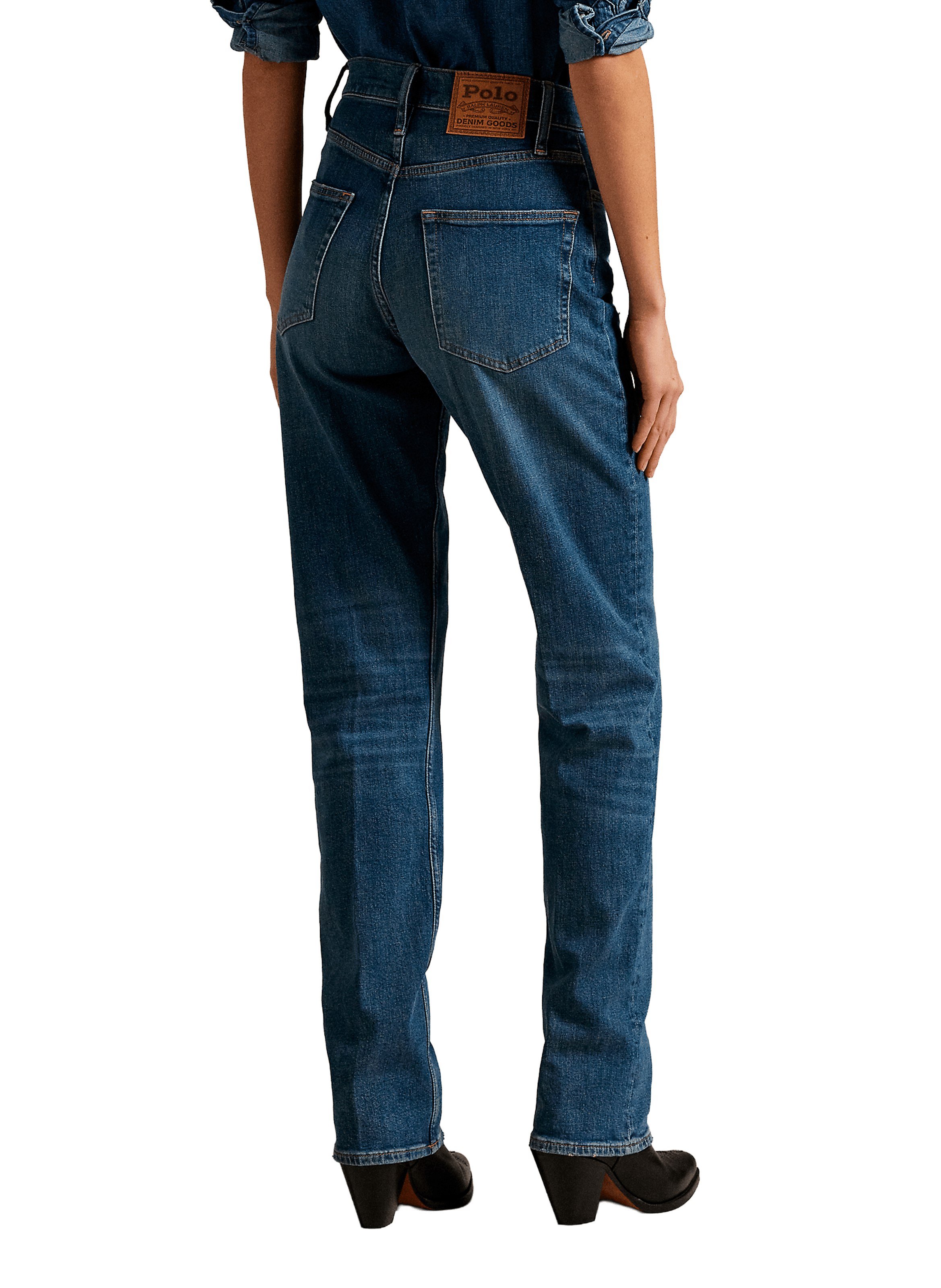 Straight-cut cotton-blend jeans POLO RALPH LAUREN Blue