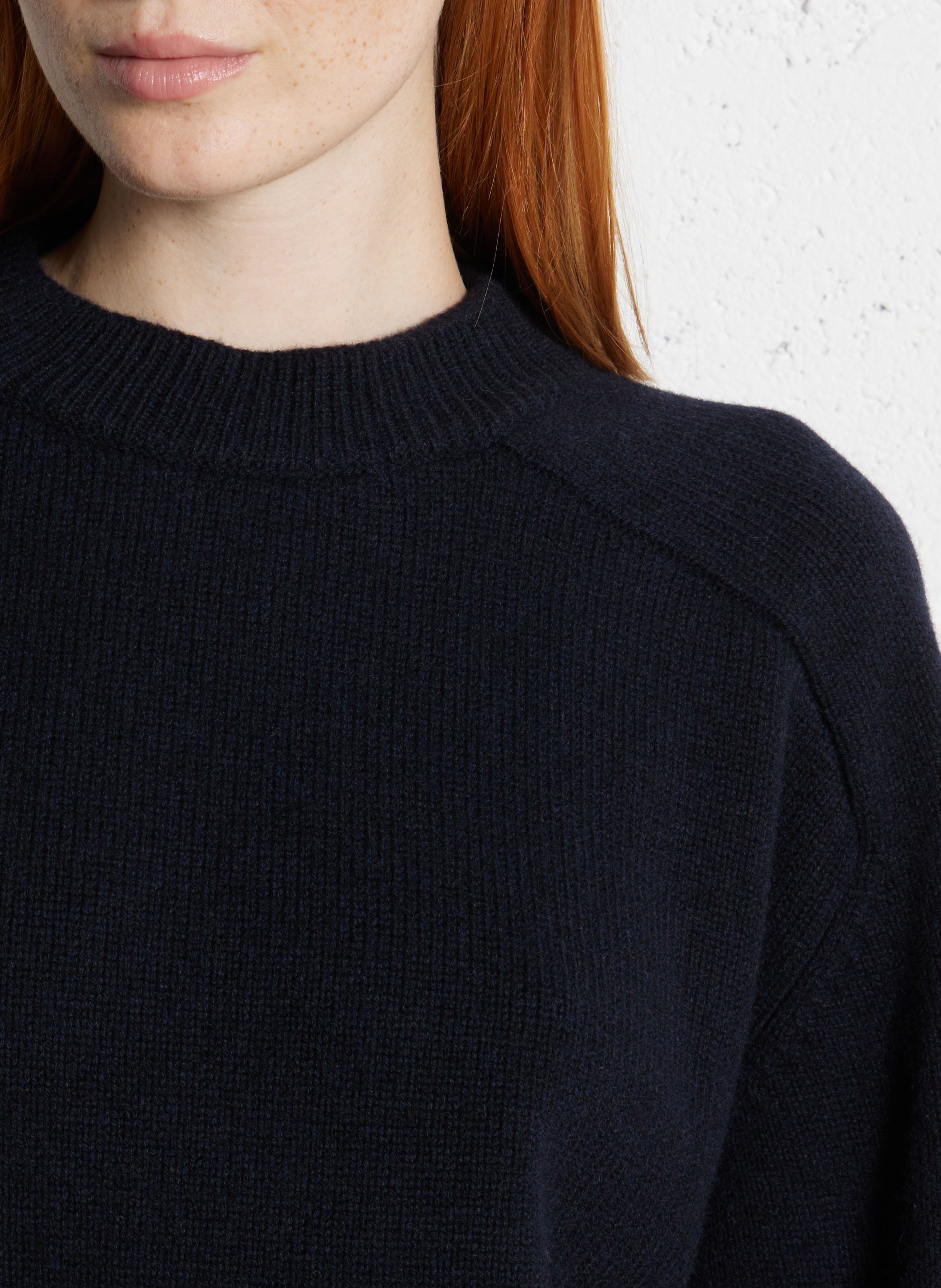 Pull col rond en laine will SOEUR Bleu