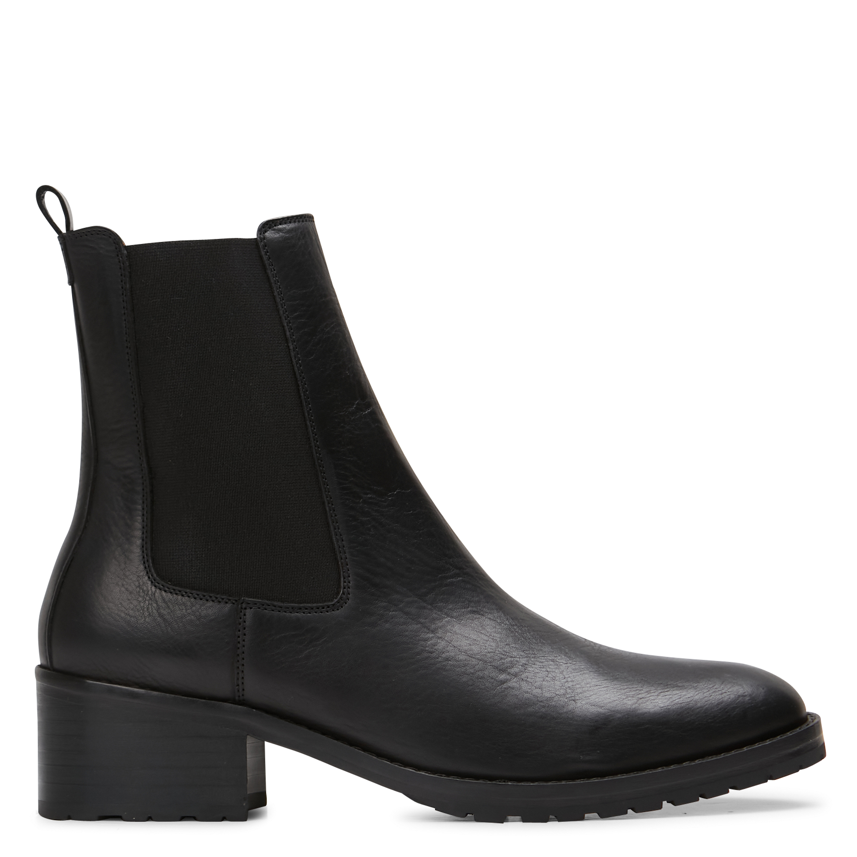 Bottines en cuir ANTHOLOGY Noir
