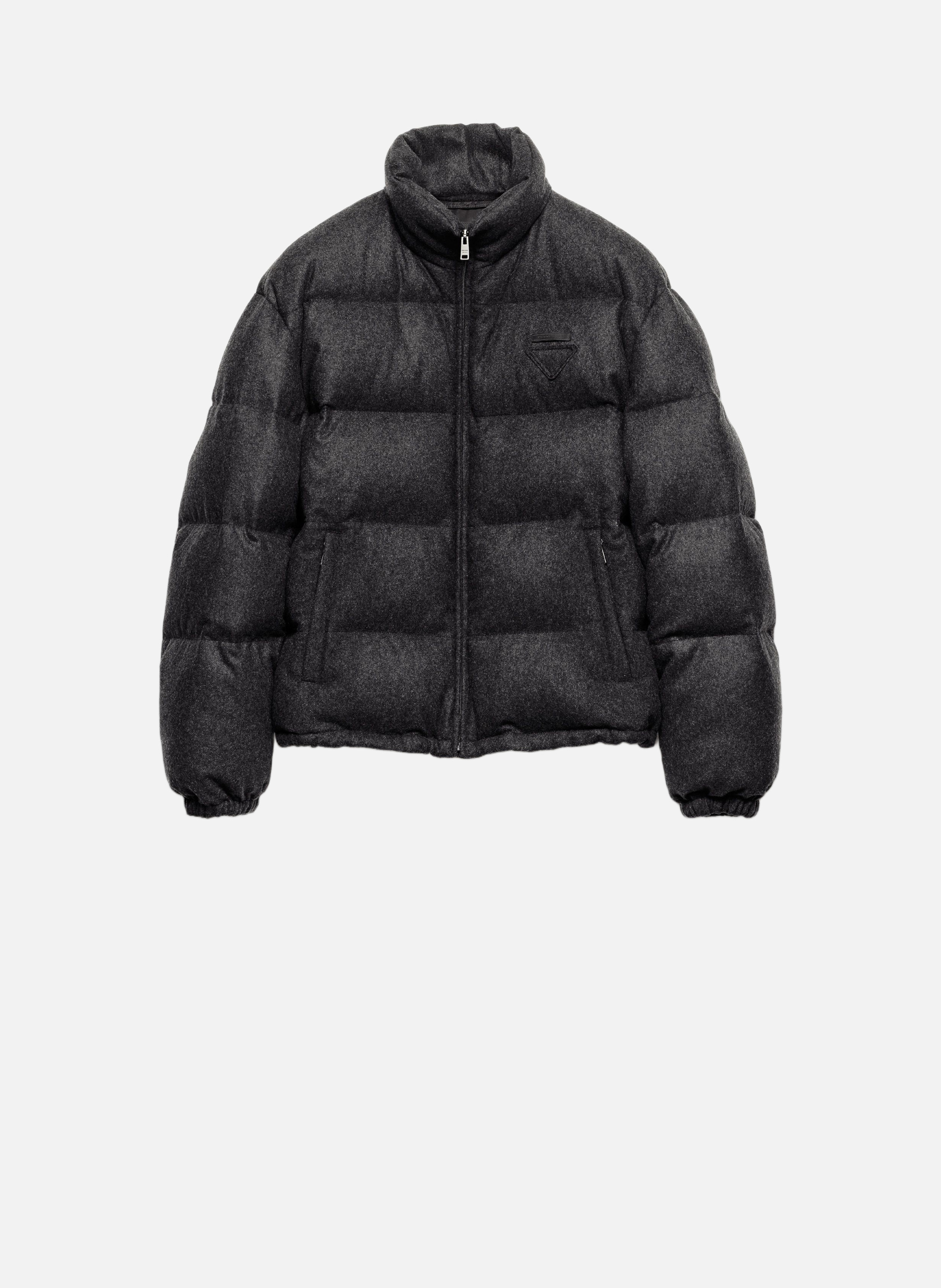 Veste en duvet cachemire de poids moyen PRADA Gris