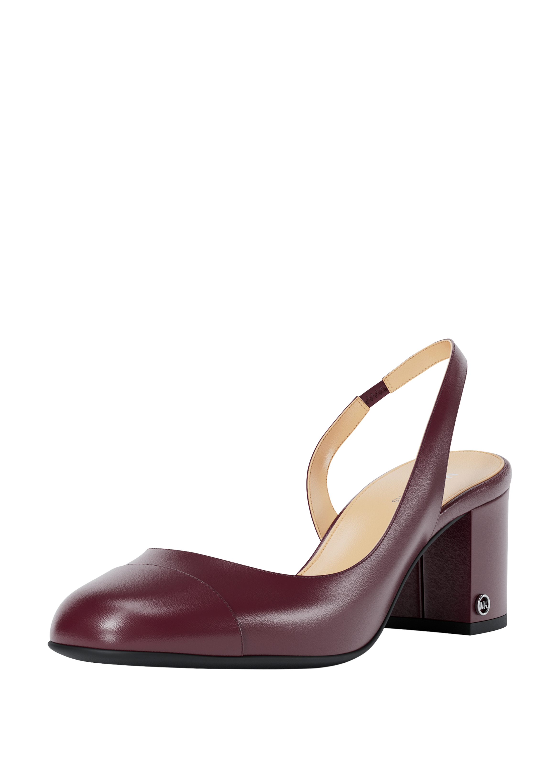 Sling-back unies en cuir MICHAEL KORS Rouge