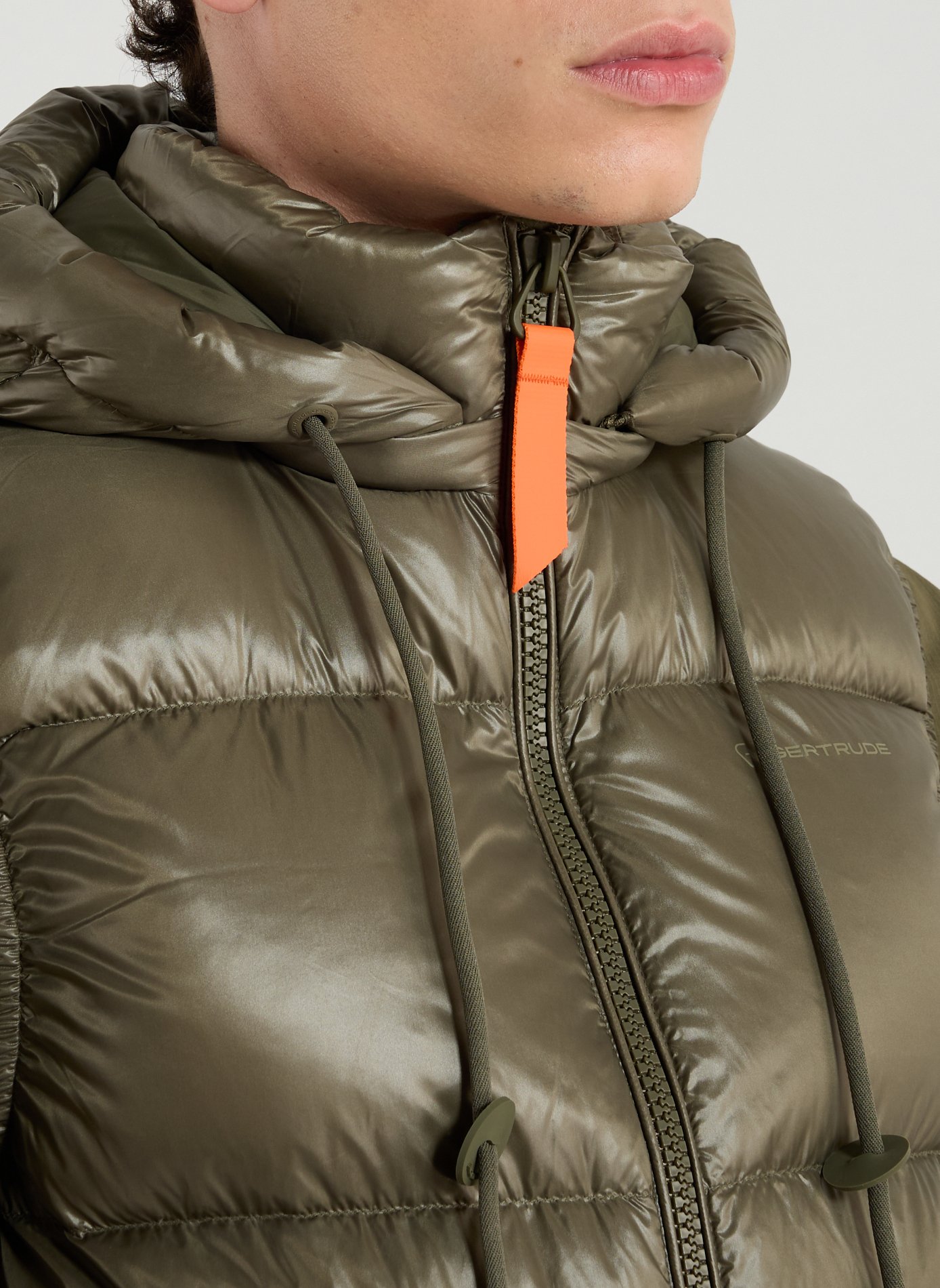 Sleeveless down jacket GERTRUDE ET GASTON Khaki